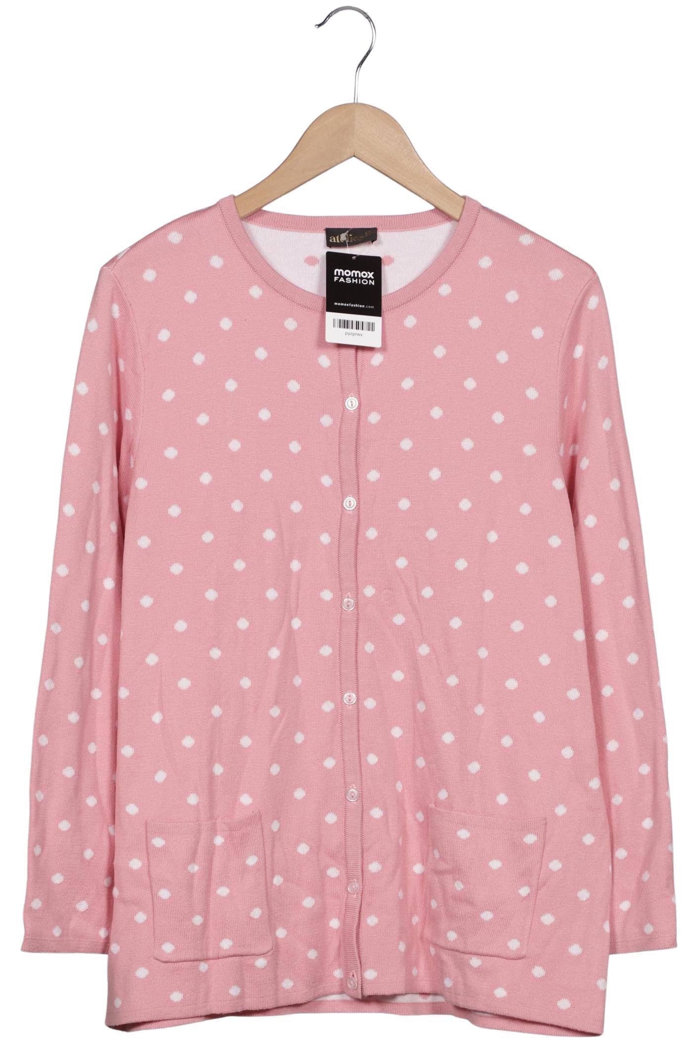 

Atelier Goldner Schnitt Damen Strickjacke, pink, Gr. 46