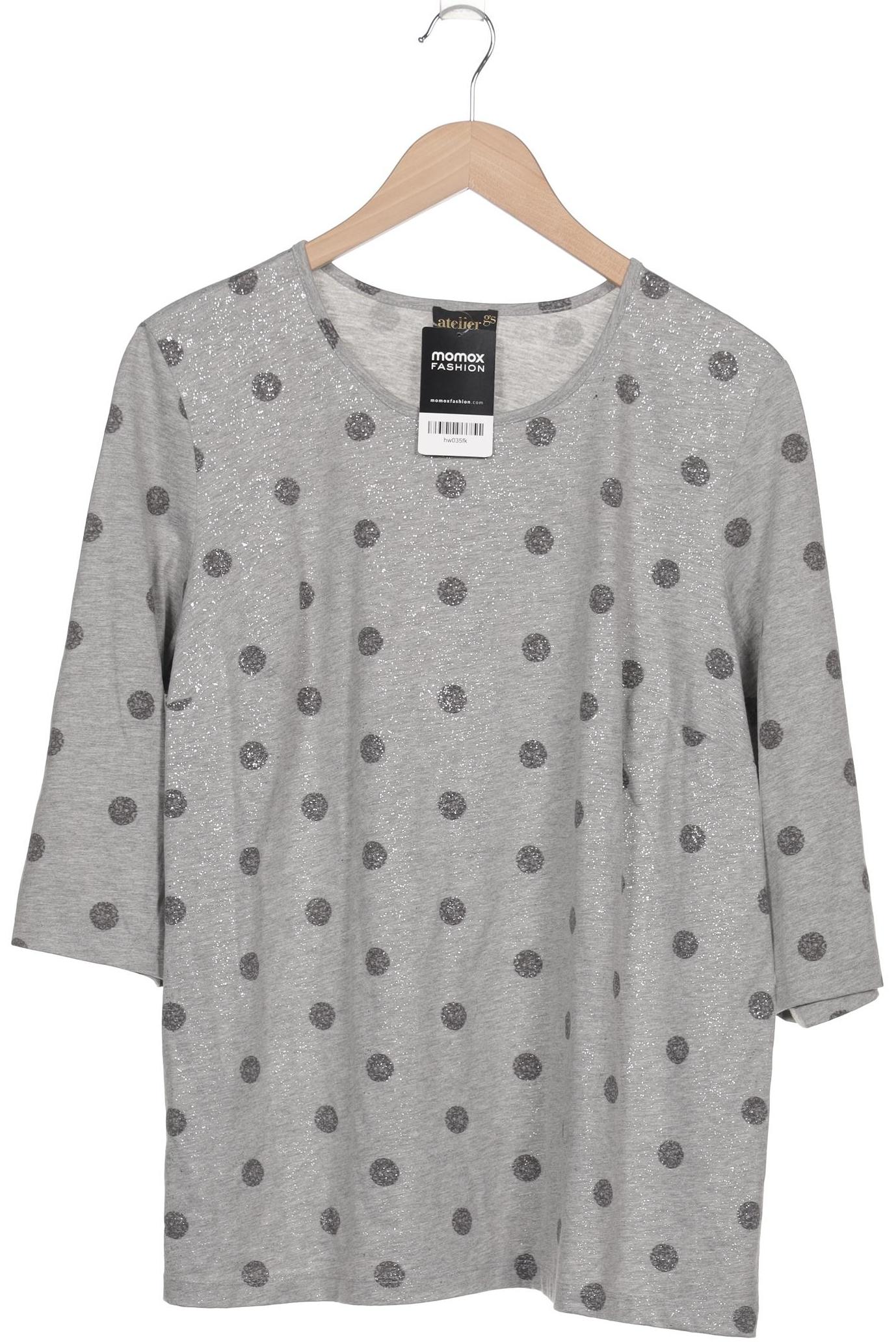 

Atelier Goldner Schnitt Damen Langarmshirt, grau, Gr. 22