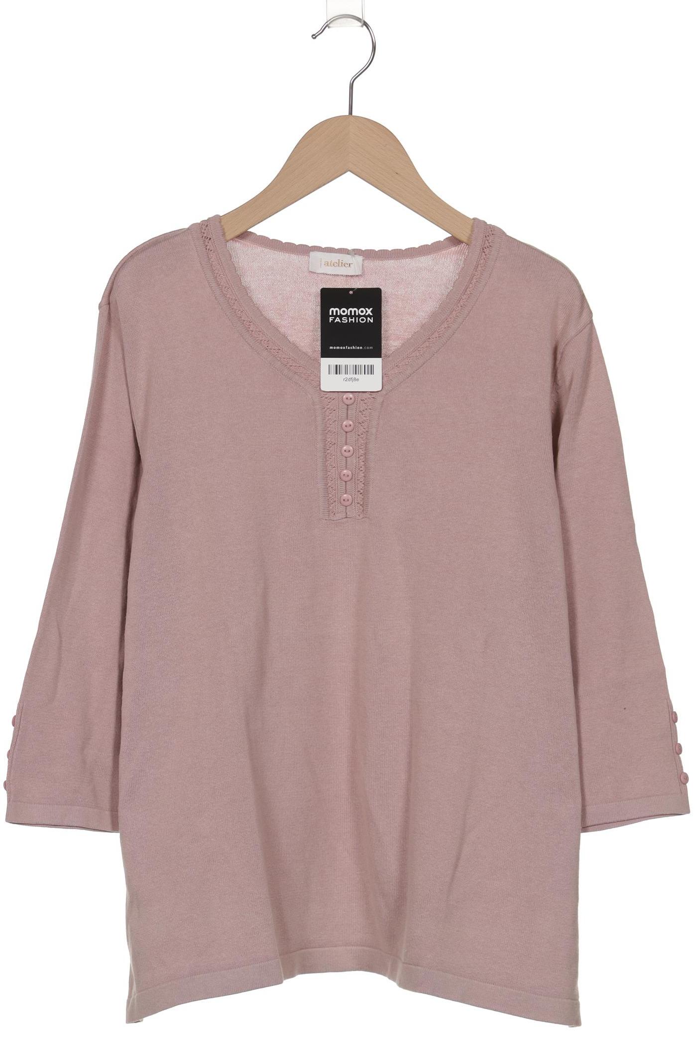 

Atelier Goldner Schnitt Damen Pullover, pink, Gr. 42