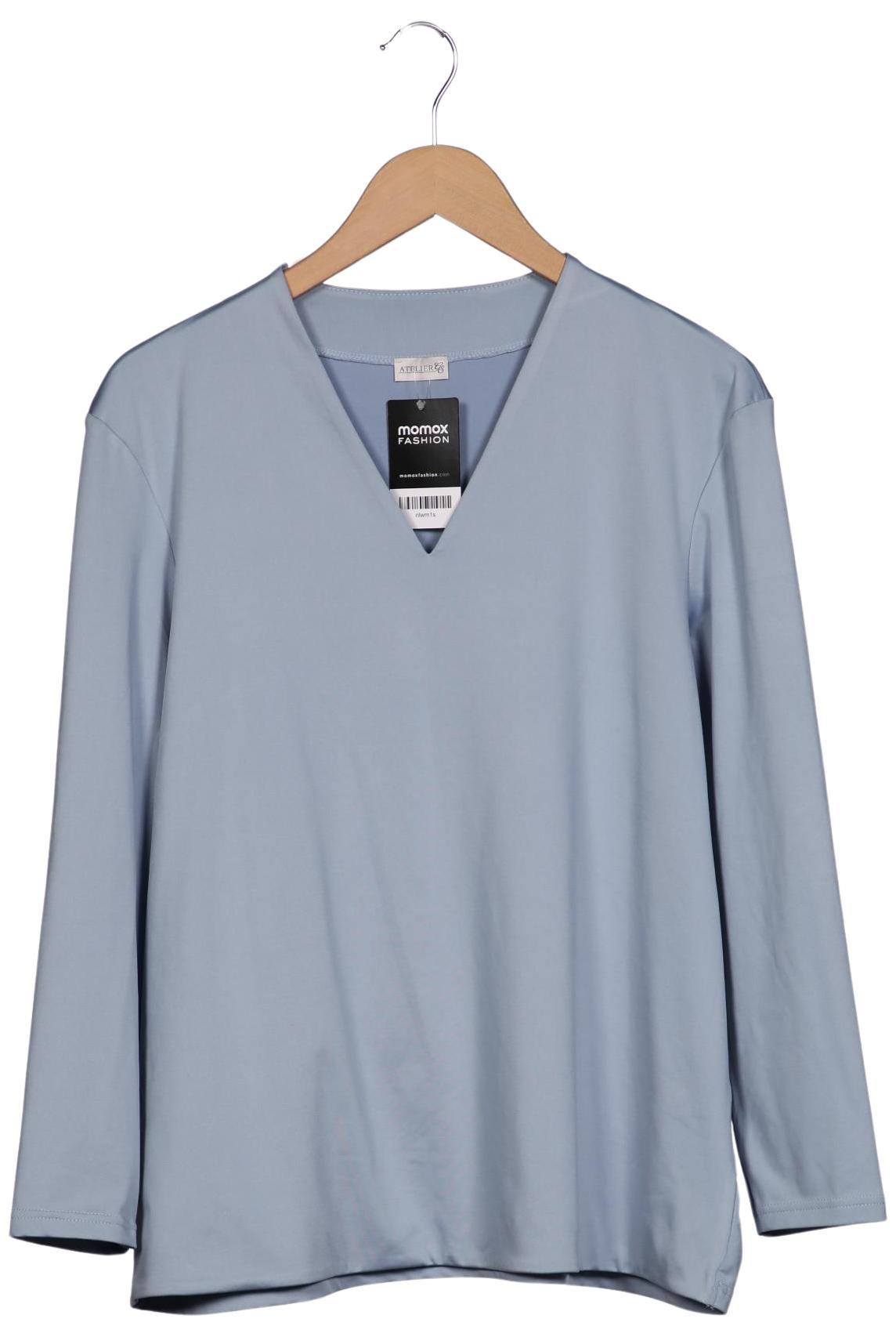 

Atelier Goldner Schnitt Damen Langarmshirt, hellblau, Gr. 22