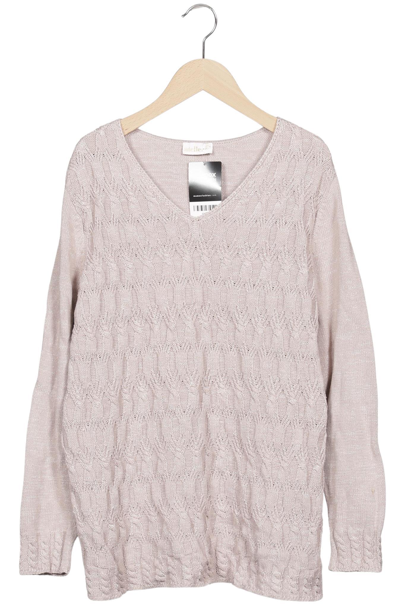 

Atelier Goldner Schnitt Damen Pullover, beige, Gr. 46