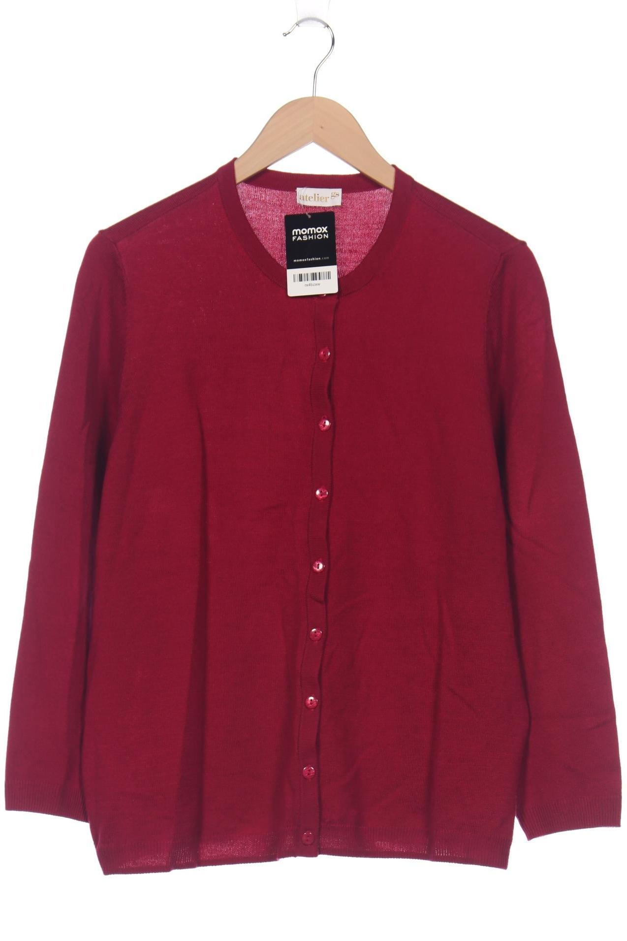 

Atelier Goldner Schnitt Damen Strickjacke, bordeaux, Gr. 46