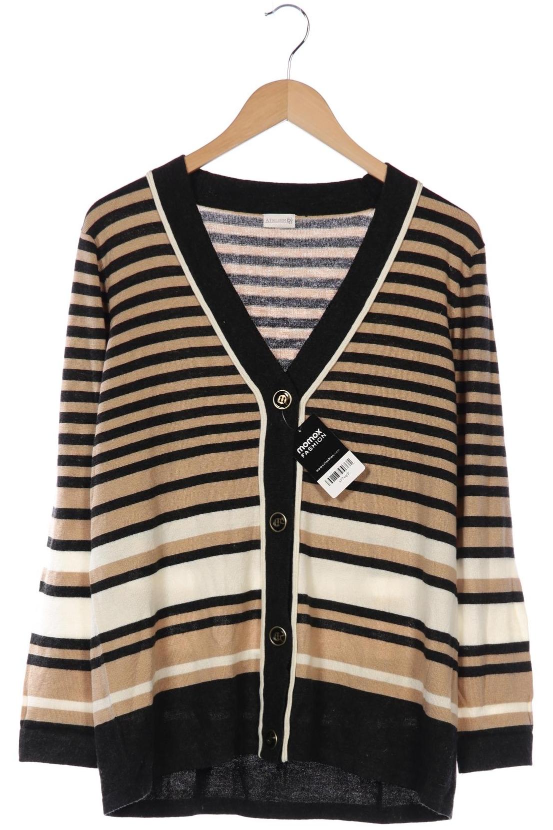 

Atelier Goldner Schnitt Damen Strickjacke, beige, Gr. 44