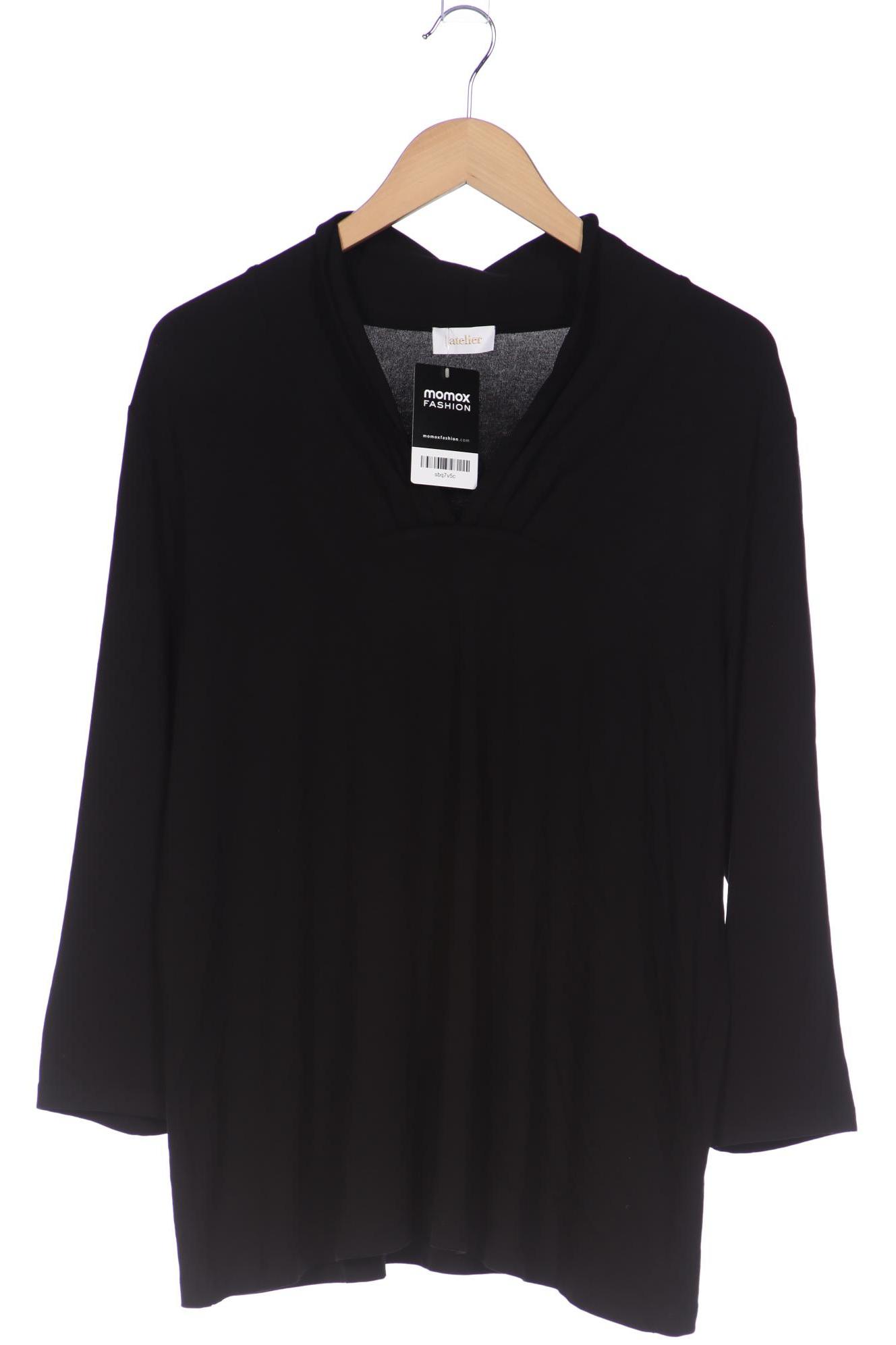 

Atelier Goldner Schnitt Damen Langarmshirt, schwarz