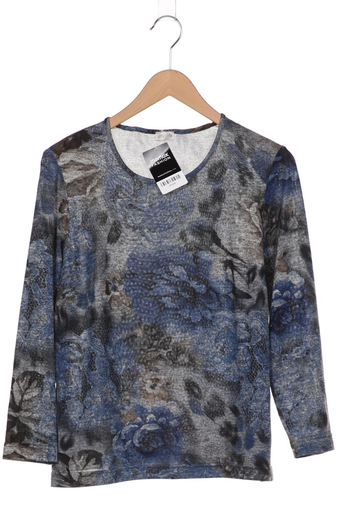 

Atelier Goldner Schnitt Damen Pullover, blau, Gr. 22