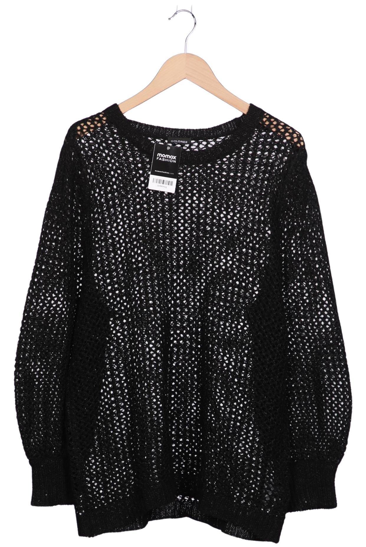 

Atelier Goldner Schnitt Damen Pullover, schwarz, Gr. 50