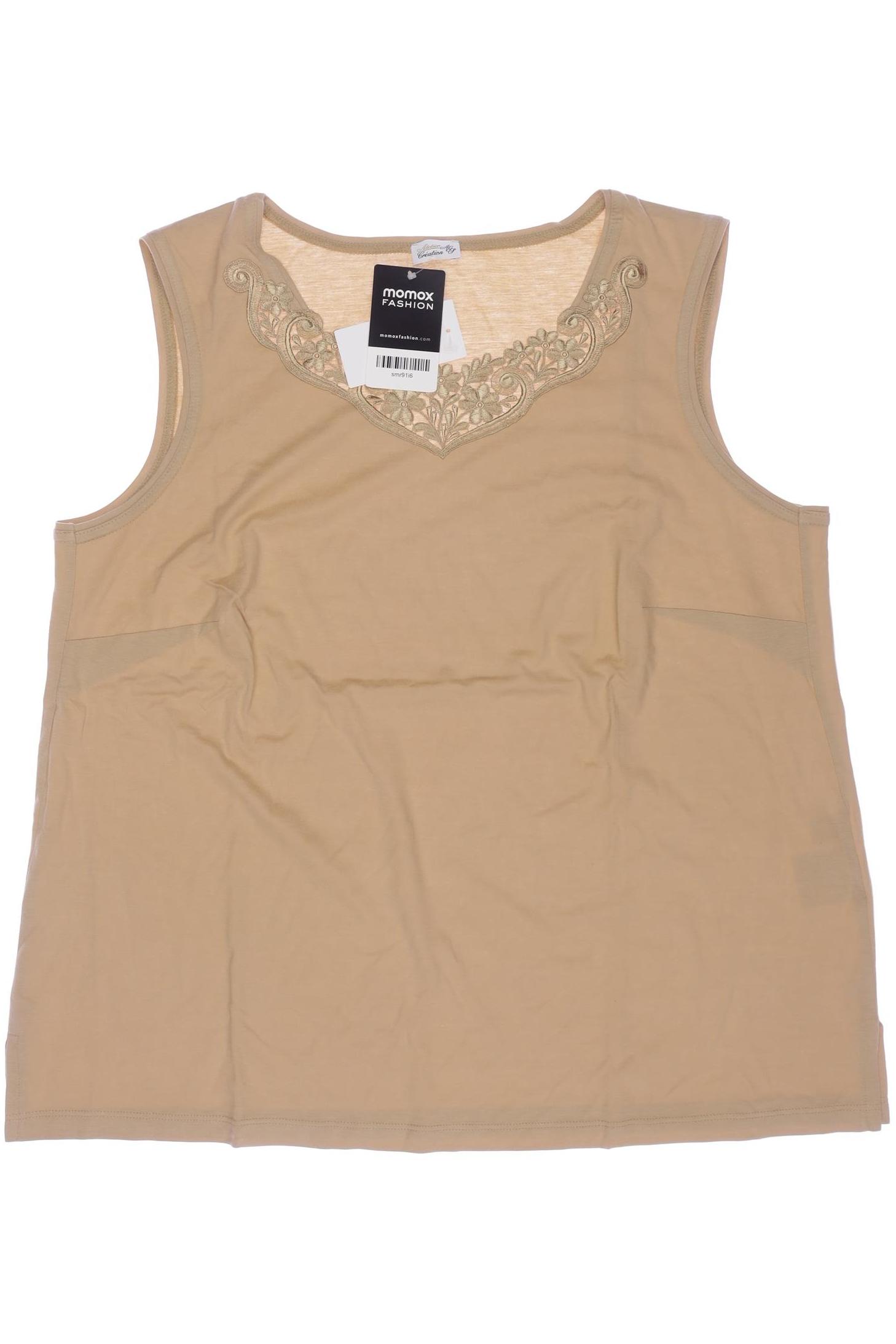 

Atelier Goldner Schnitt Damen Top, beige, Gr. 46