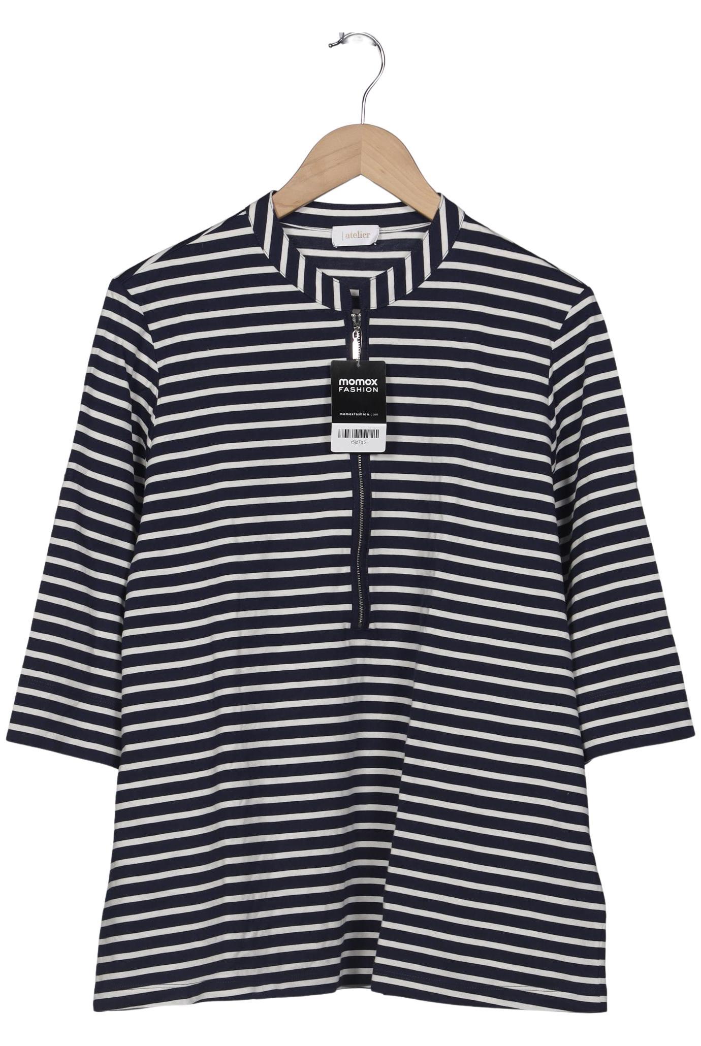 

Atelier Goldner Schnitt Damen T-Shirt, marineblau, Gr. 48