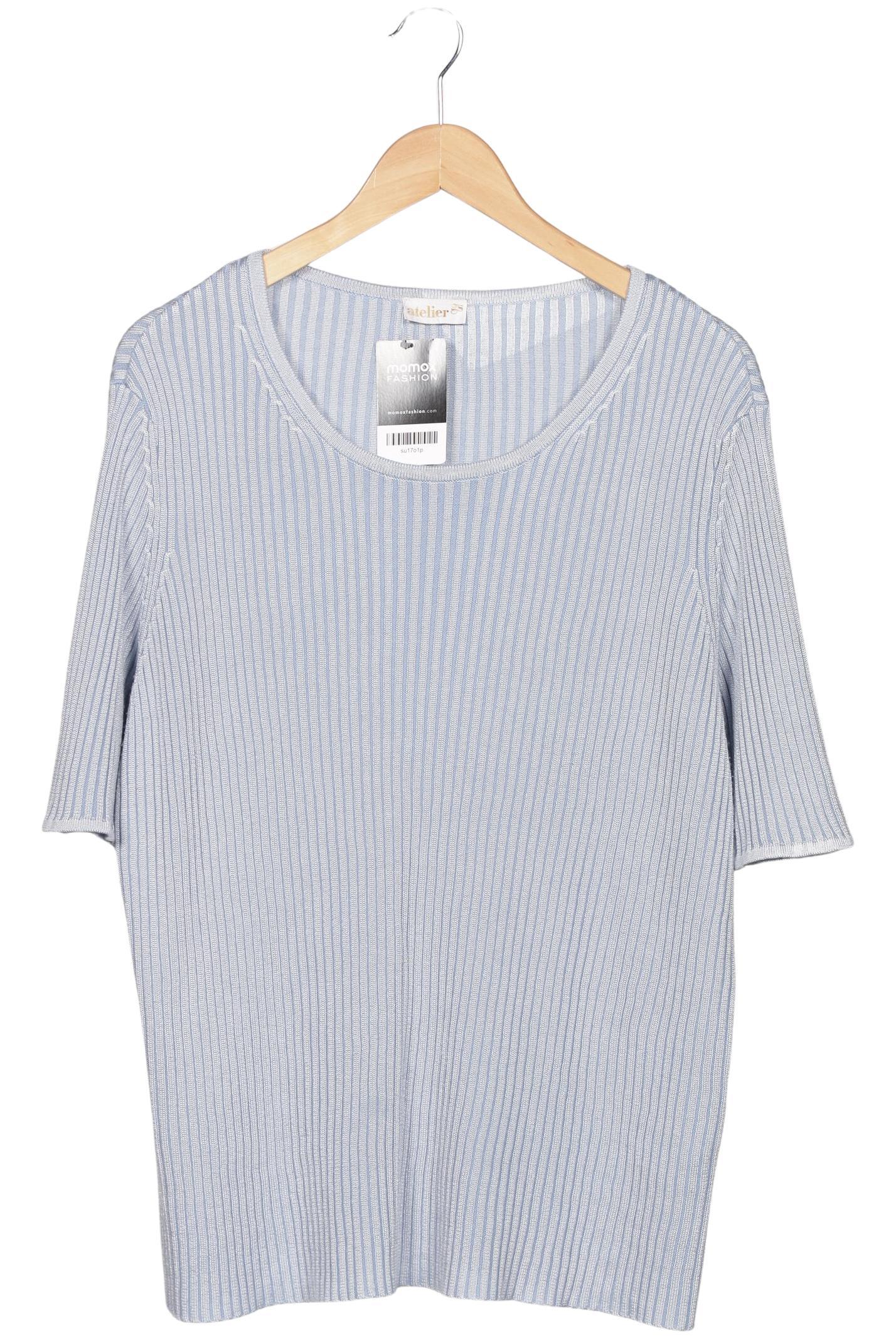 

Atelier Goldner Schnitt Damen Pullover, hellblau, Gr. 50