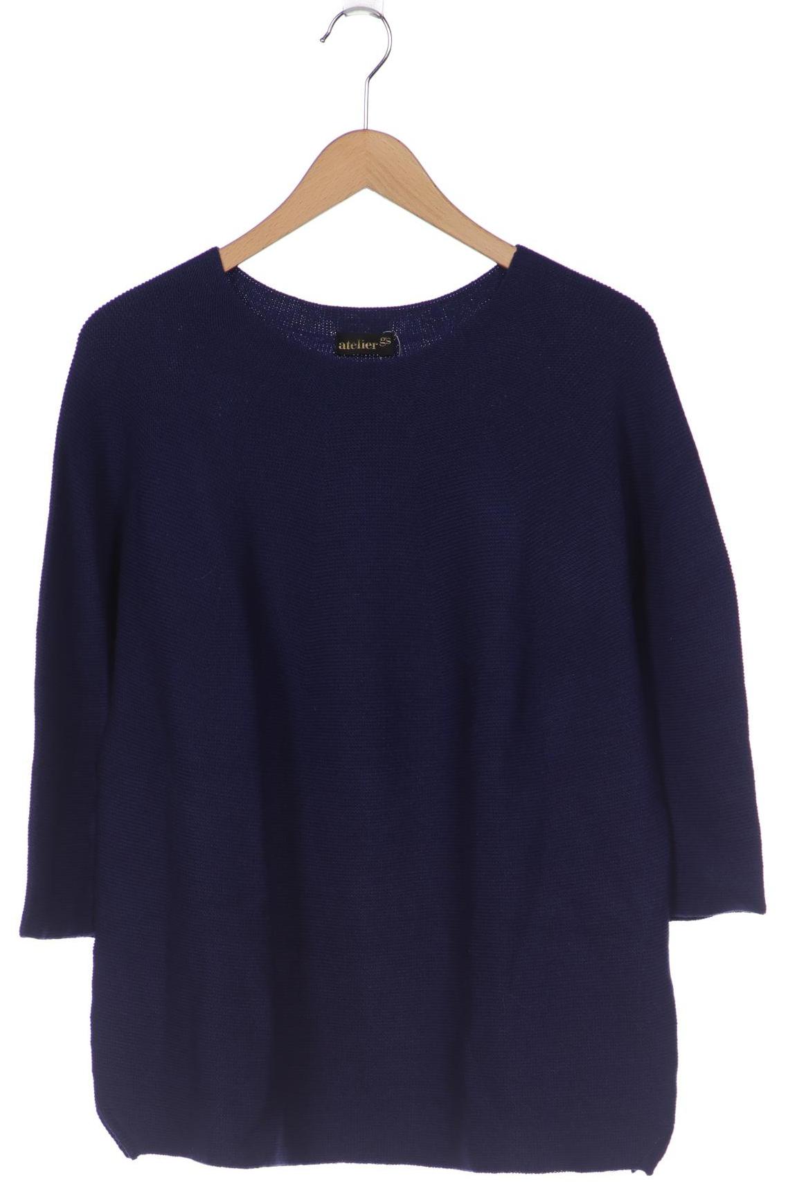 

Atelier Goldner Schnitt Damen Pullover, marineblau, Gr. 48
