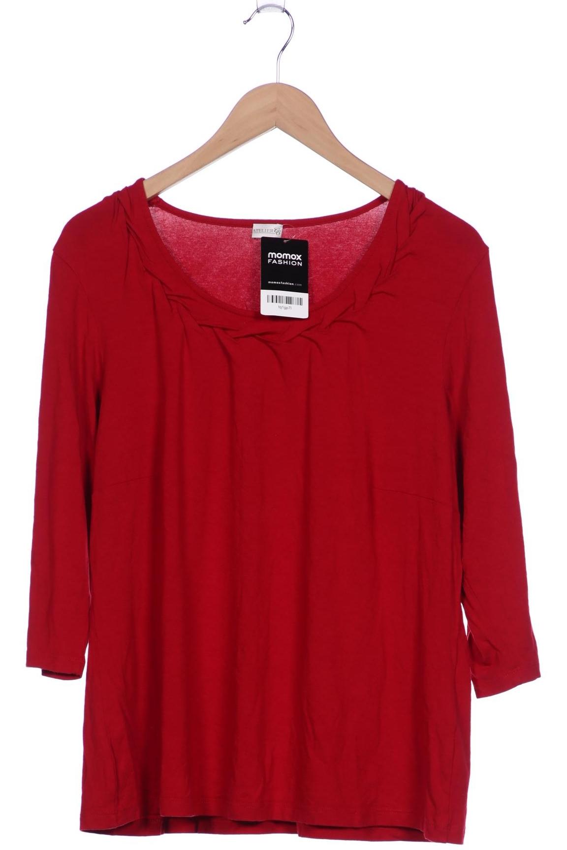 

Atelier Goldner Schnitt Damen Langarmshirt, rot, Gr. 46