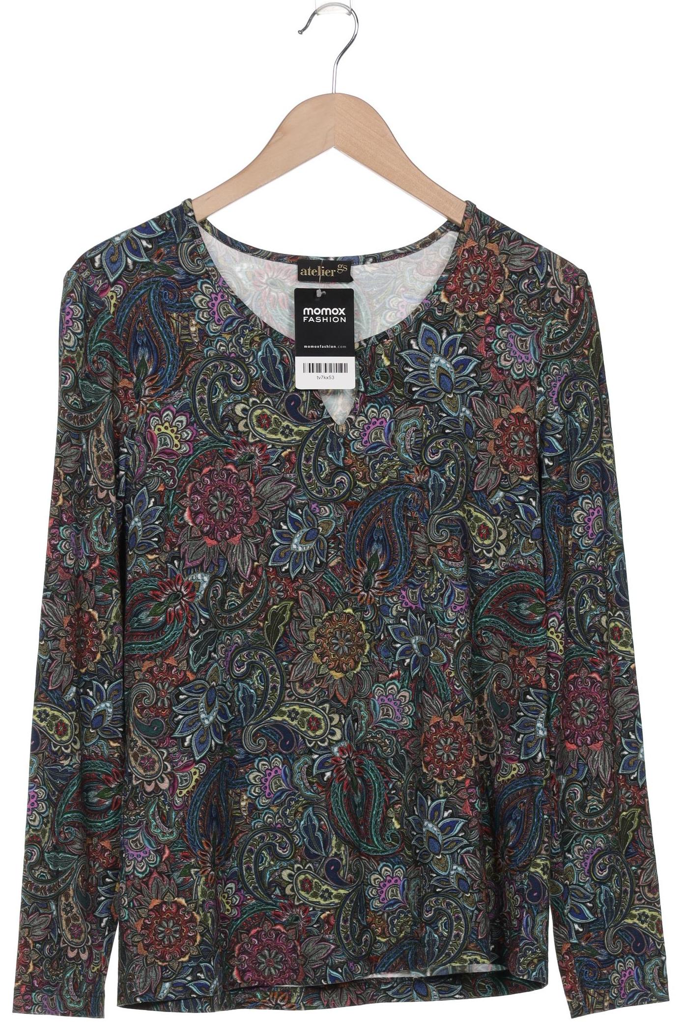 

Atelier Goldner Schnitt Damen Langarmshirt, mehrfarbig, Gr. 40