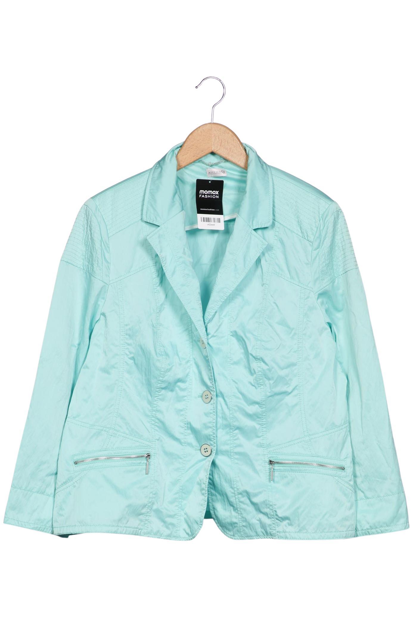 

Atelier Goldner Schnitt Damen Jacke, türkis, Gr. 44