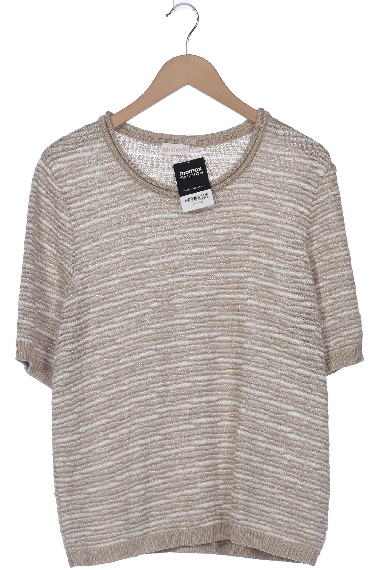 

Atelier Goldner Schnitt Damen Pullover, beige, Gr. 46