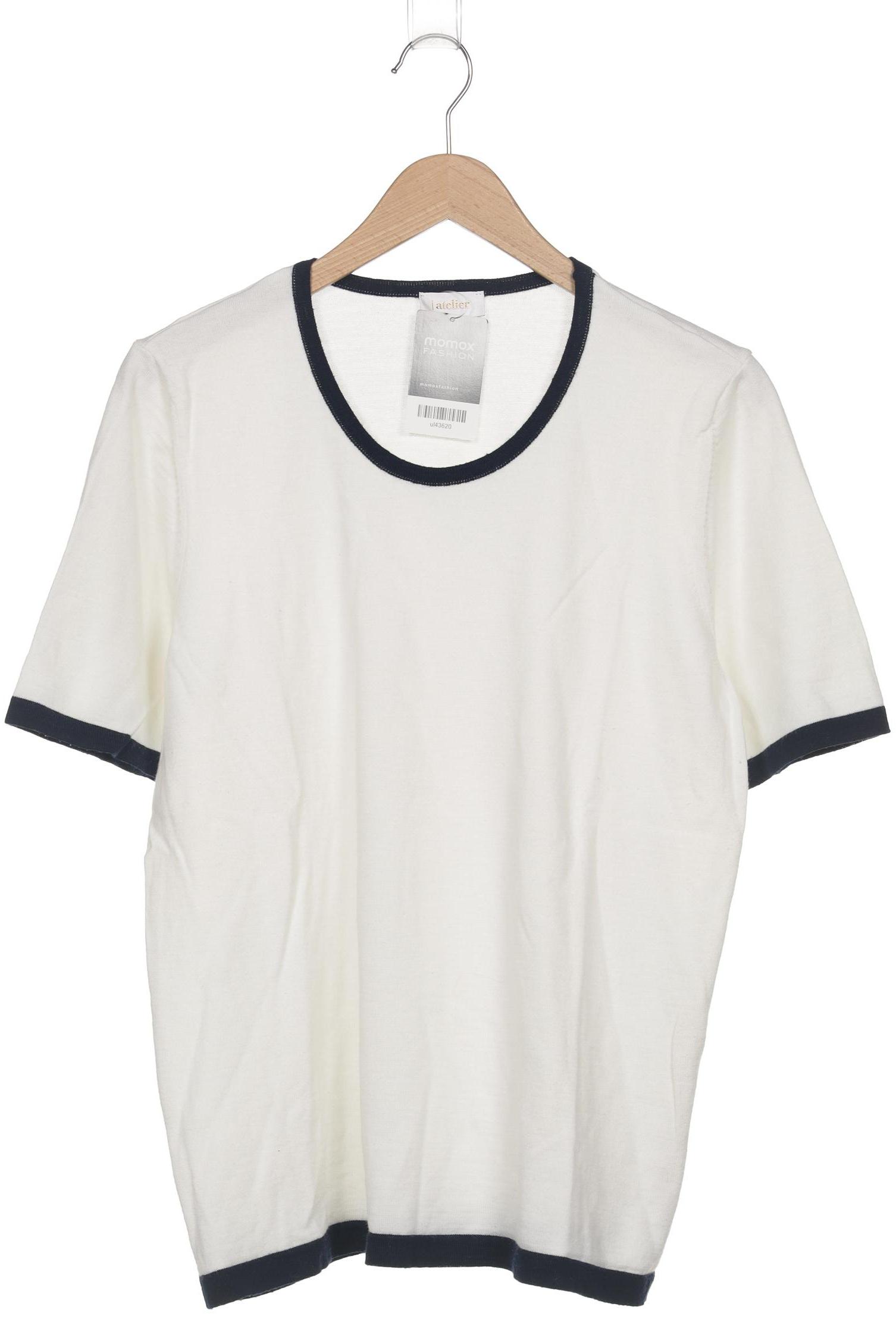 

Atelier Goldner Schnitt Damen Pullover, cremeweiß, Gr. 46