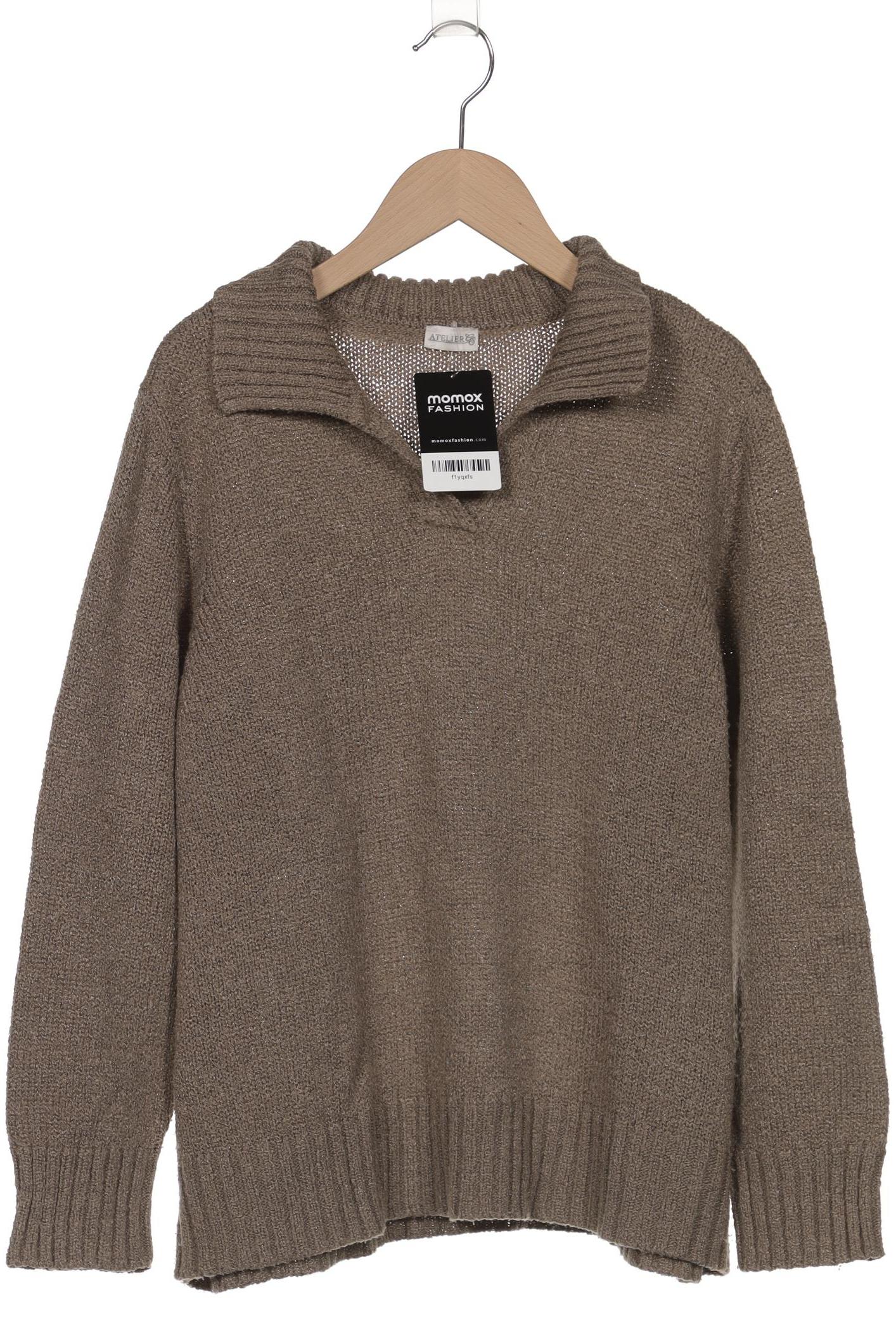 

Atelier Goldner Schnitt Damen Pullover, beige, Gr. 42