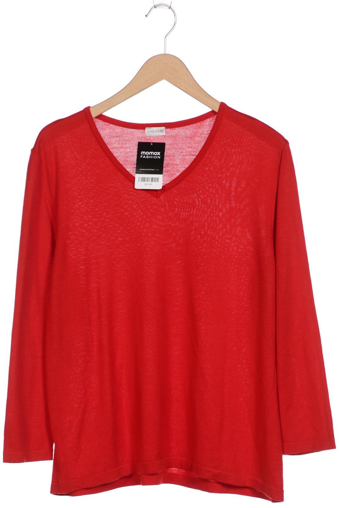 

Atelier Goldner Schnitt Damen Pullover, rot, Gr. 48