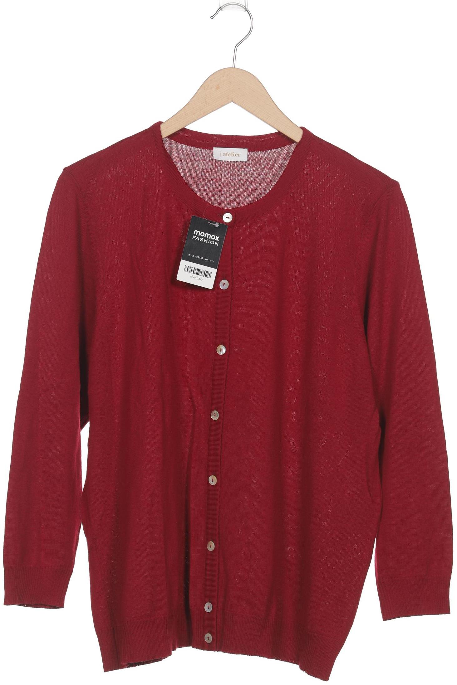 

Atelier Goldner Schnitt Damen Strickjacke, bordeaux, Gr. 46