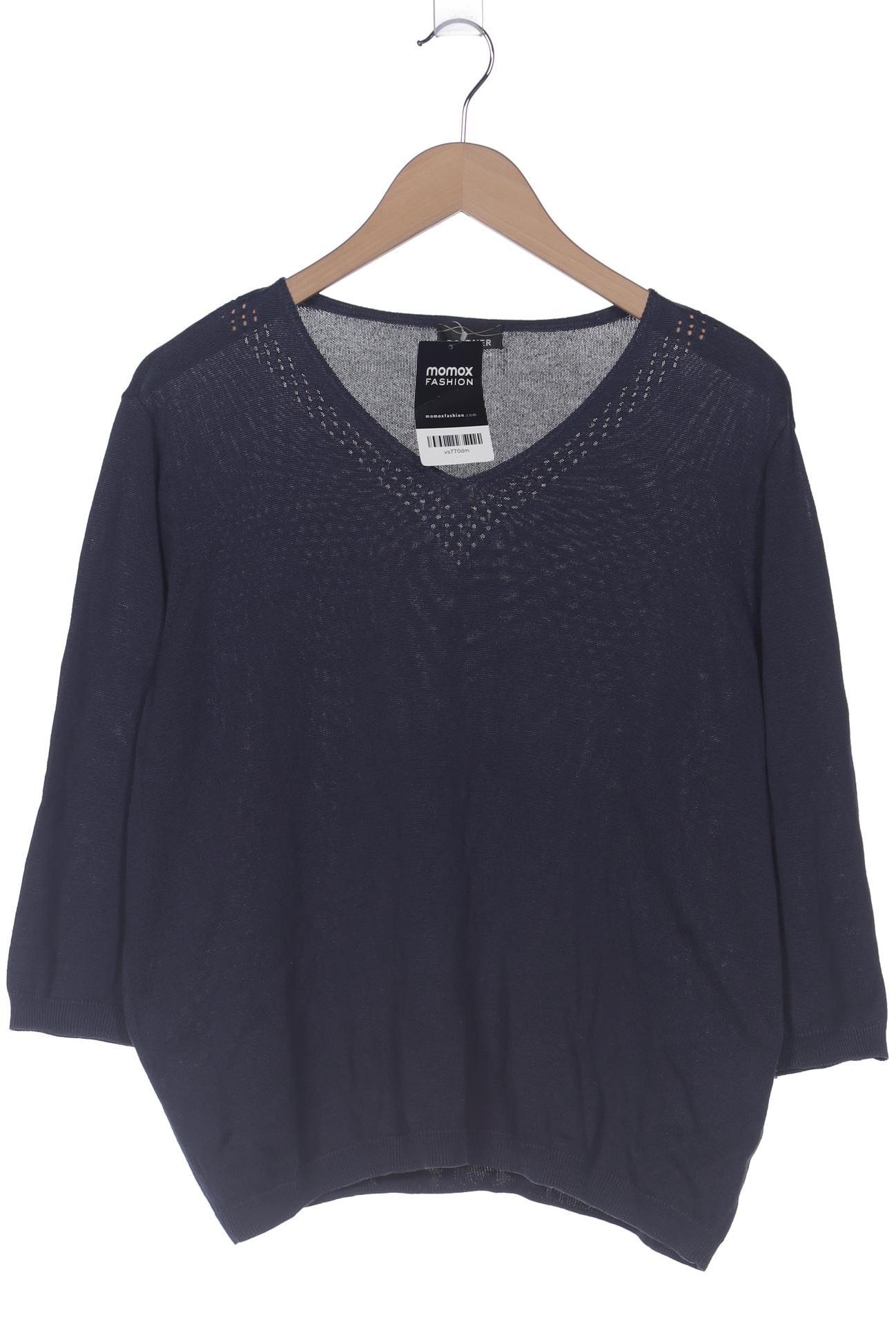 

Atelier Goldner Schnitt Damen Pullover, marineblau, Gr. 20