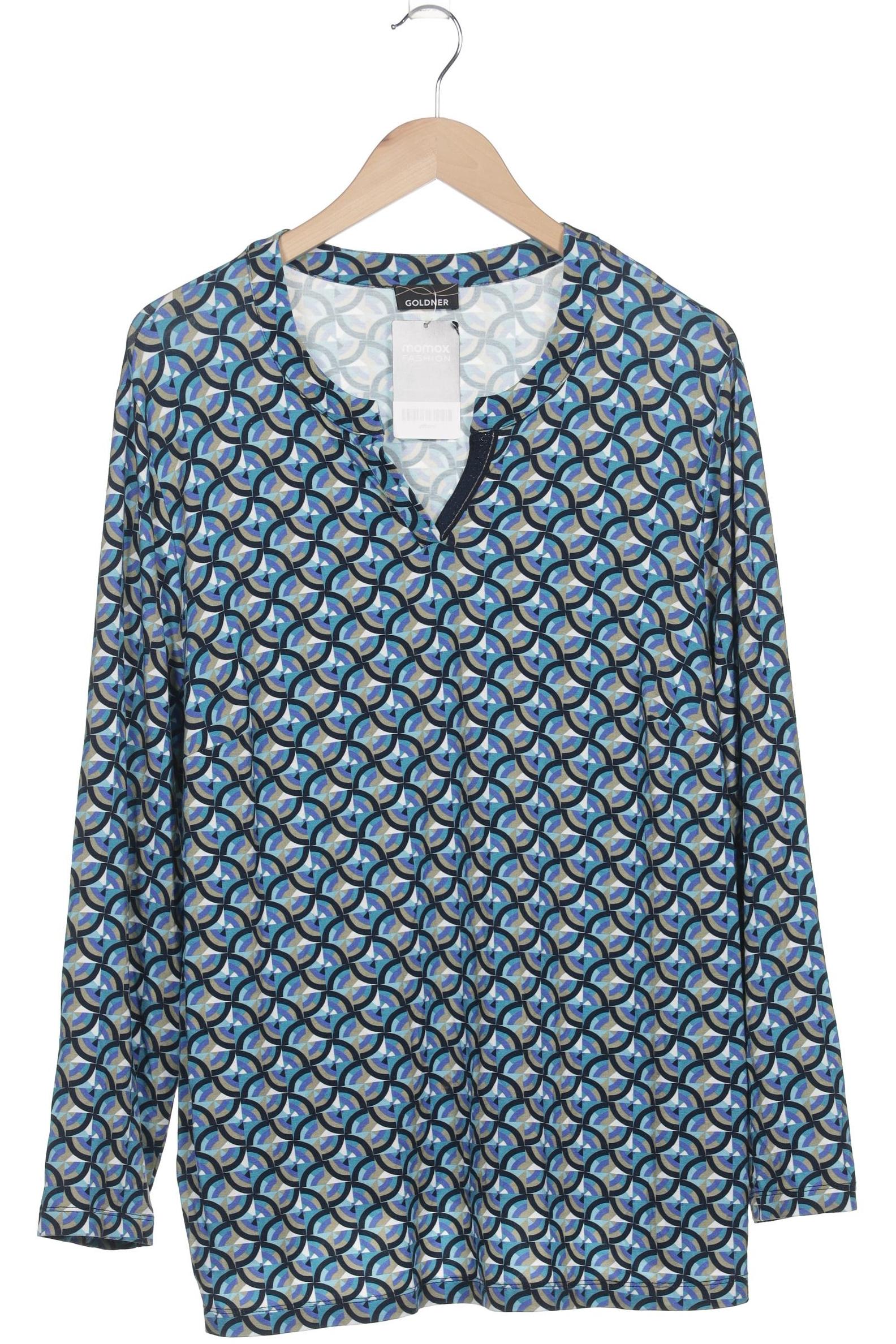 

Atelier Goldner Schnitt Damen Langarmshirt, blau, Gr. 22