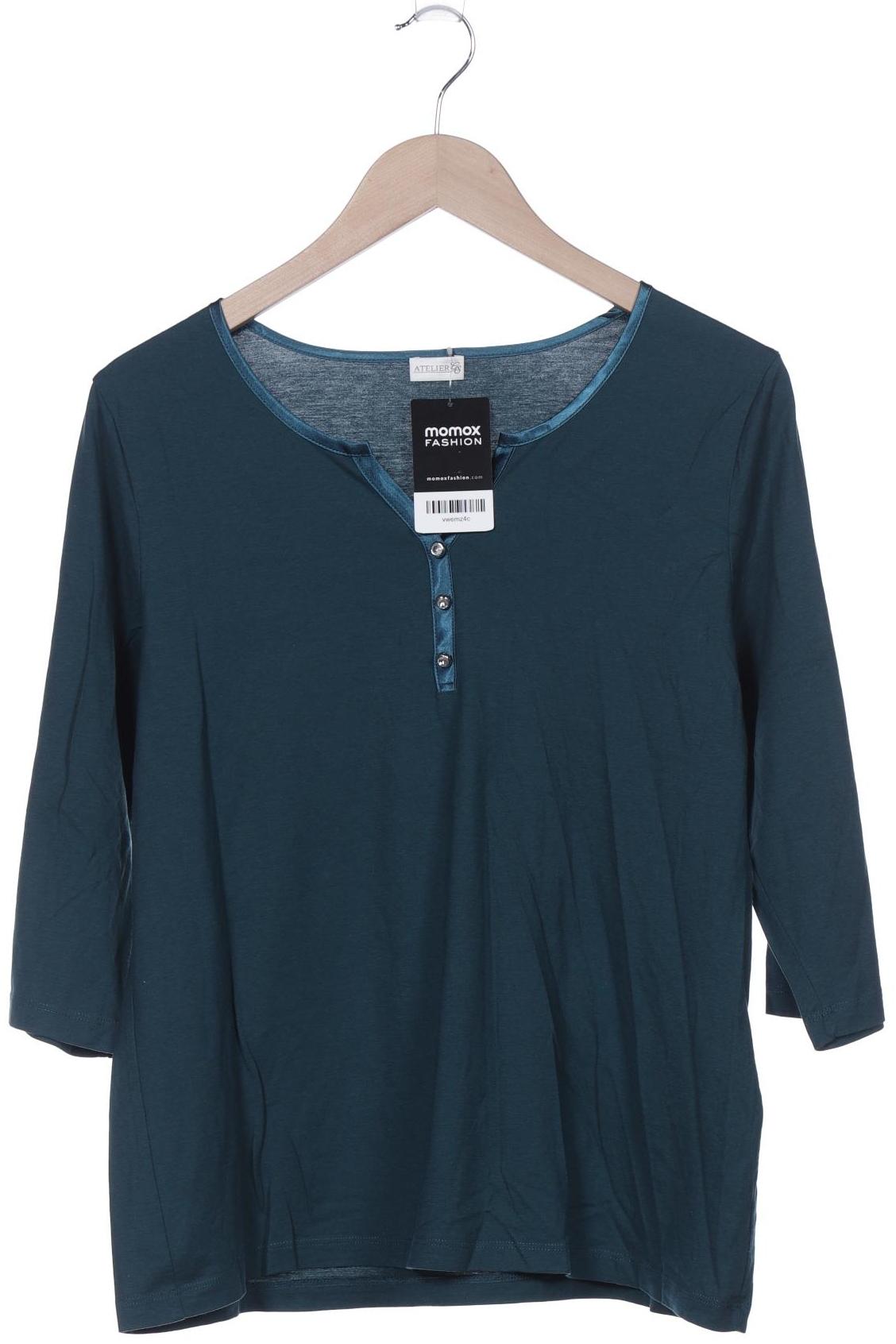 

Atelier Goldner Schnitt Damen Langarmshirt, grün, Gr. 46