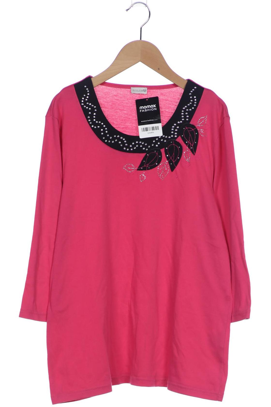 

Atelier Goldner Schnitt Damen Langarmshirt, pink, Gr. 42