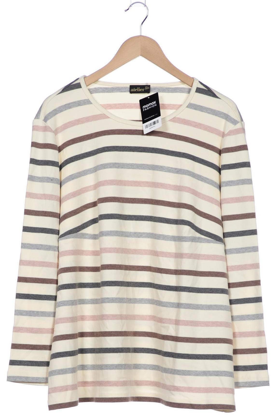 

Atelier Goldner Schnitt Damen Langarmshirt, cremeweiß, Gr. 52