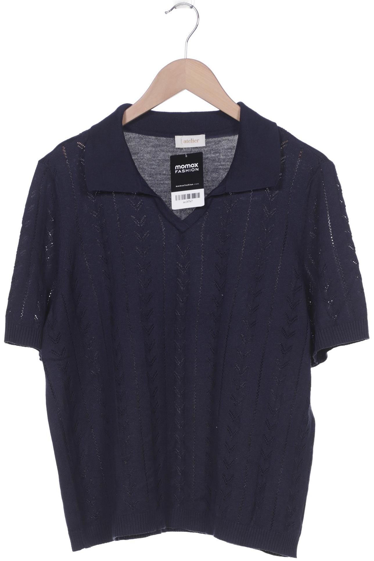 

Atelier Goldner Schnitt Damen Pullover, marineblau, Gr. 42