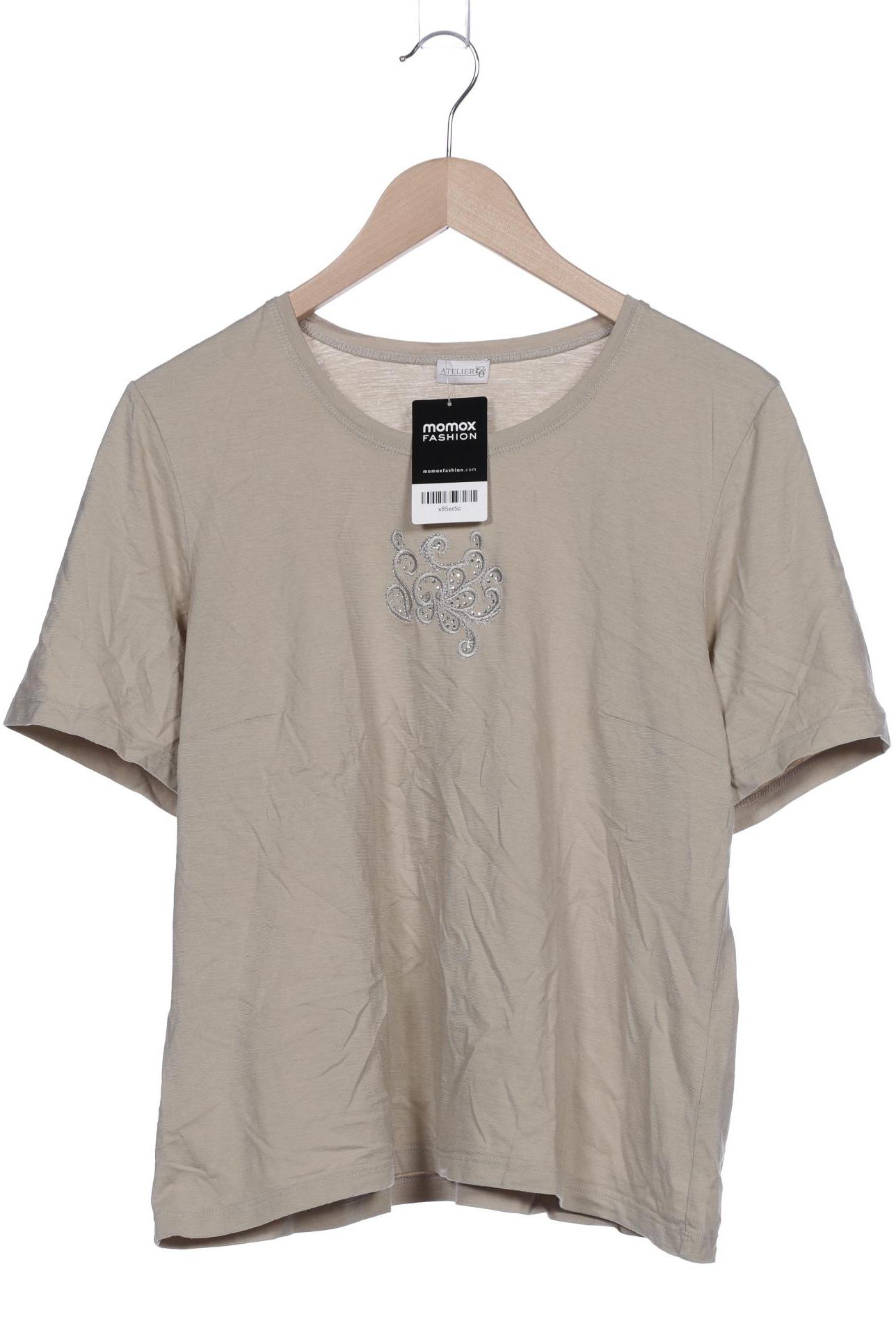 

Atelier Goldner Schnitt Damen T-Shirt, beige, Gr. 20