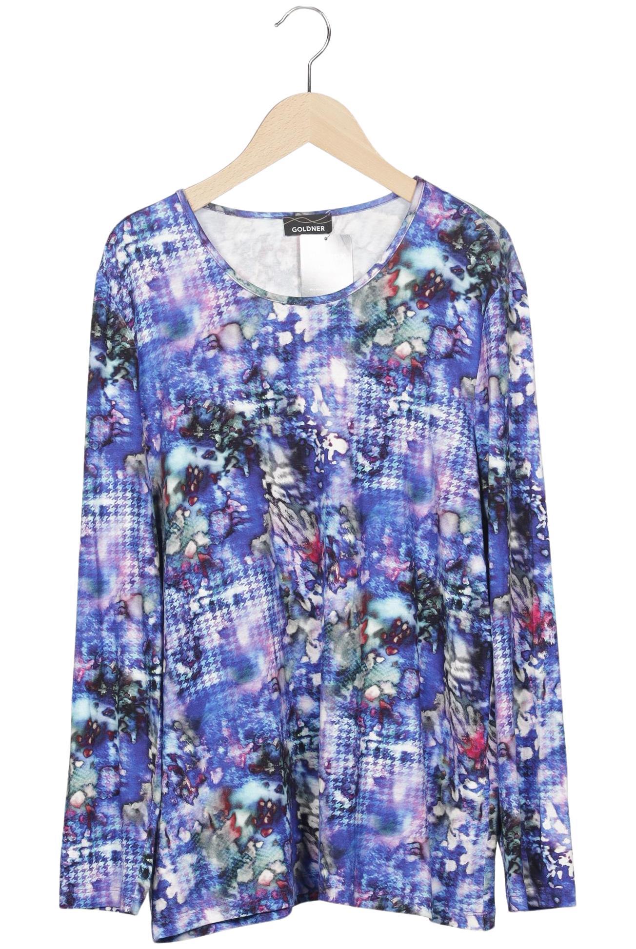 

Atelier Goldner Schnitt Damen Langarmshirt, hellblau, Gr. 42