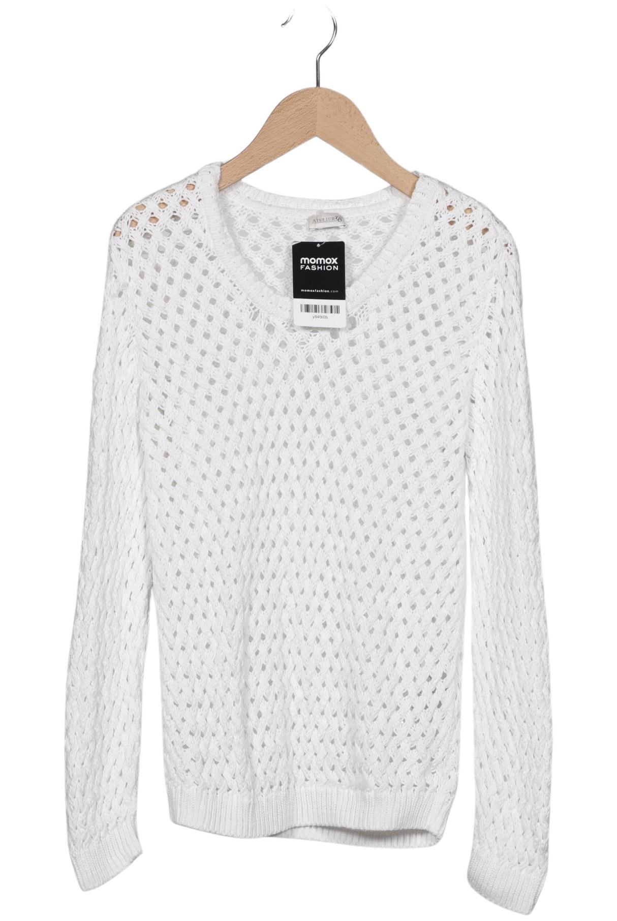 

Atelier Goldner Schnitt Damen Pullover, weiß, Gr. 38