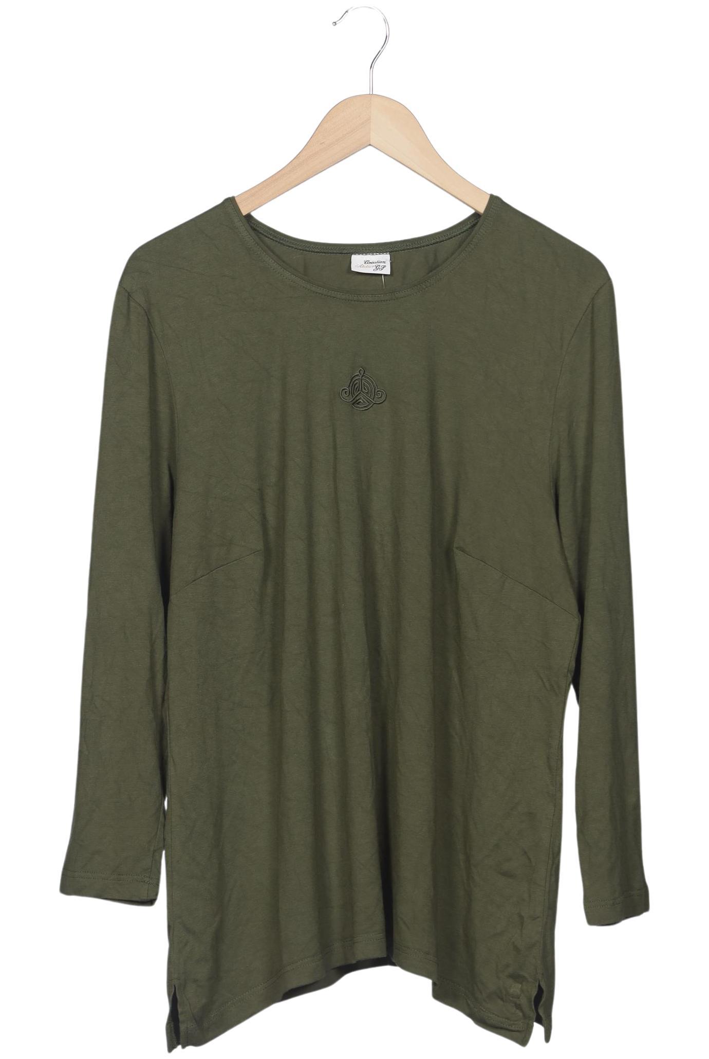 

Atelier Goldner Schnitt Damen Langarmshirt, grün, Gr. 48