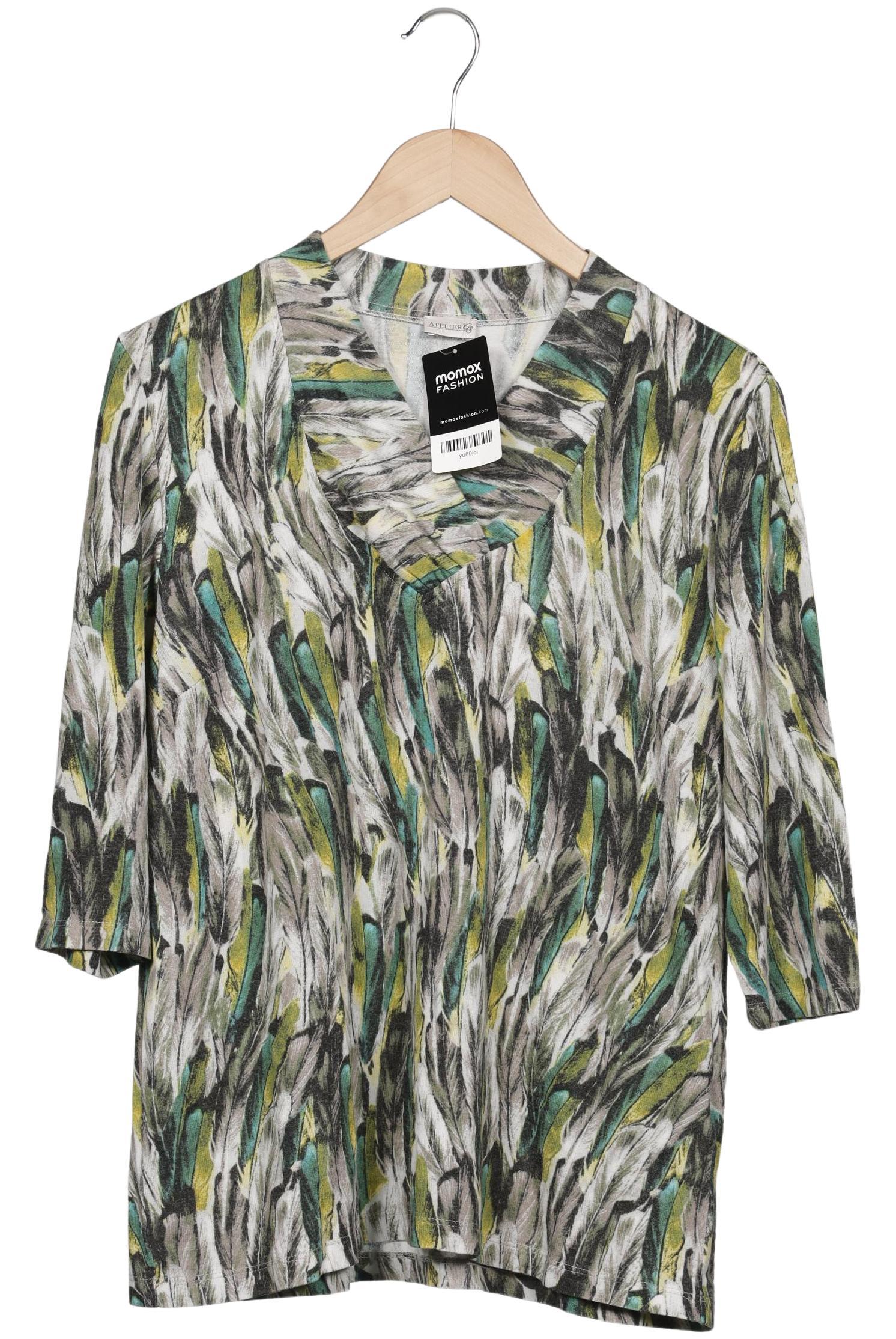 

Atelier Goldner Schnitt Damen Pullover, grün, Gr. 46
