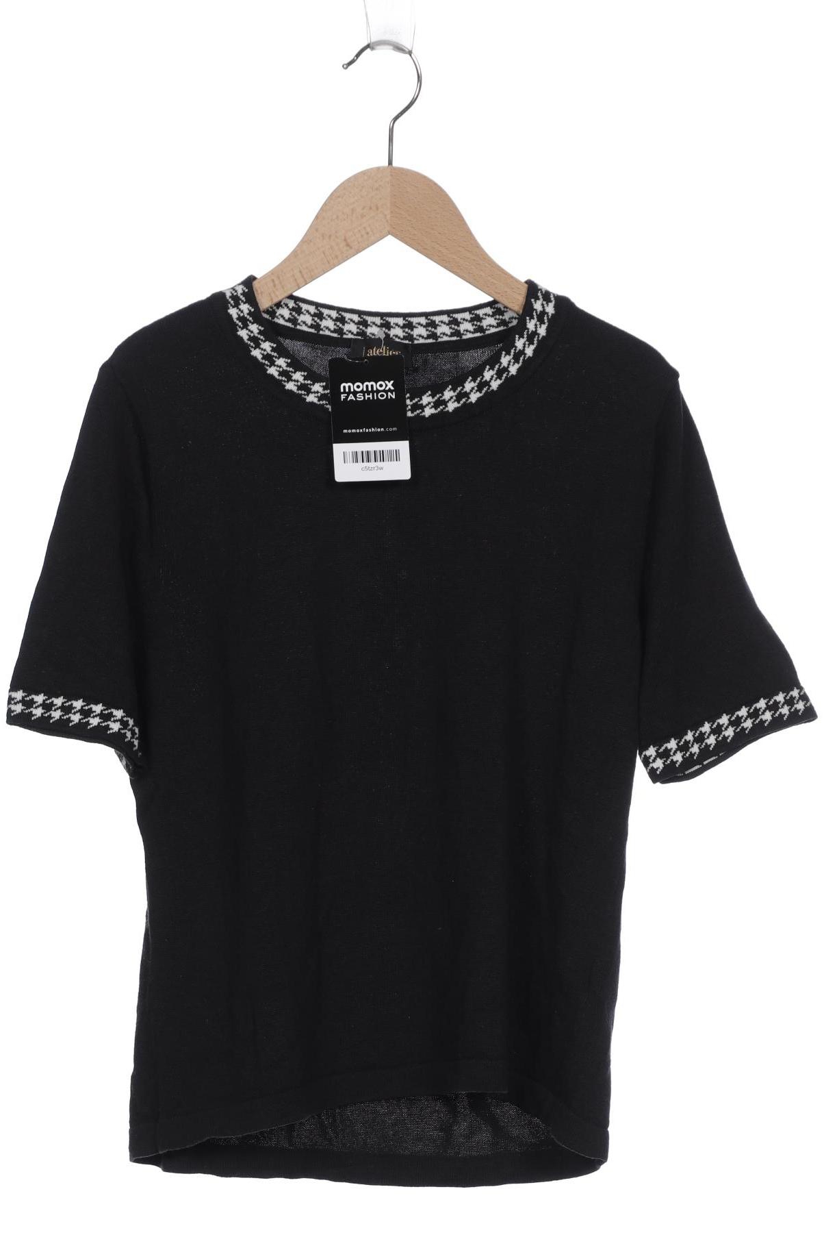 

Atelier Goldner Schnitt Damen Pullover, schwarz