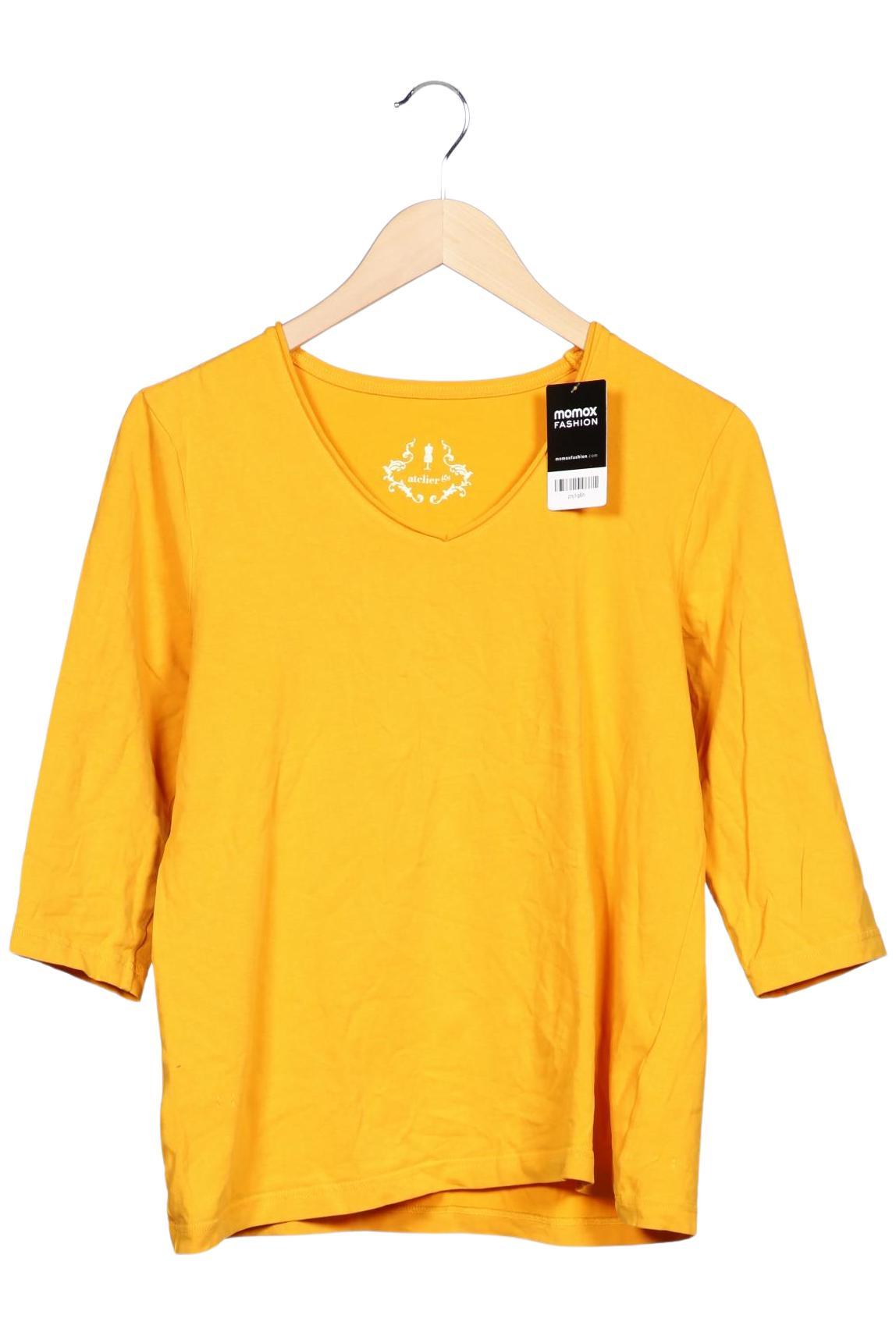 

Atelier Goldner Schnitt Damen Langarmshirt, gelb, Gr. 44