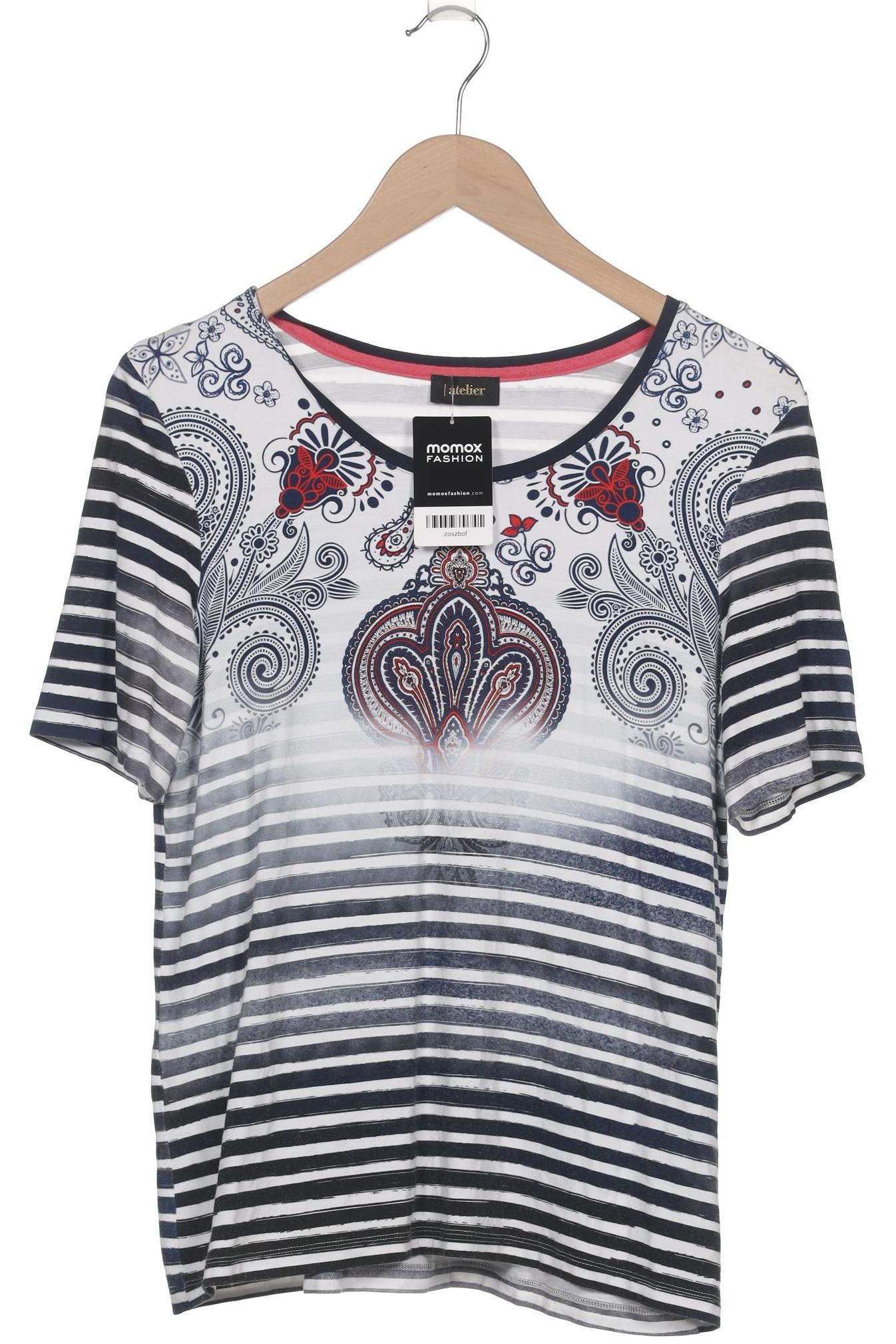 

Atelier Goldner Schnitt Damen T-Shirt, marineblau, Gr. 36