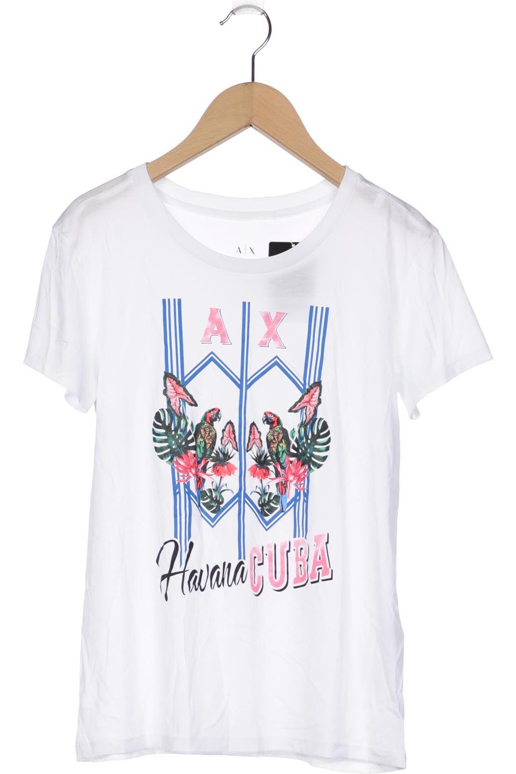 

AX Armani Exchange Damen T-Shirt, weiß