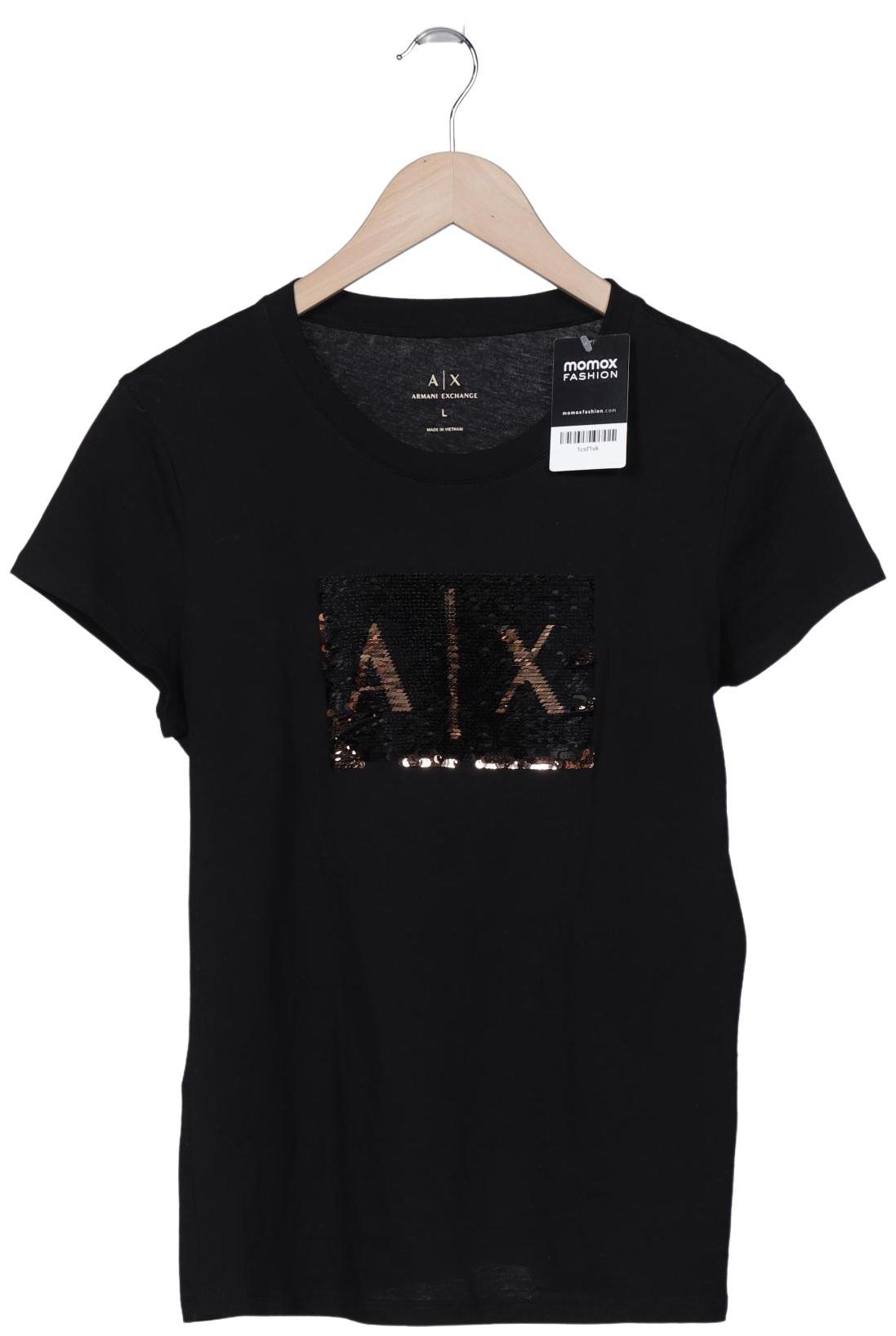 

AX Armani Exchange Damen T-Shirt, schwarz, Gr. 42