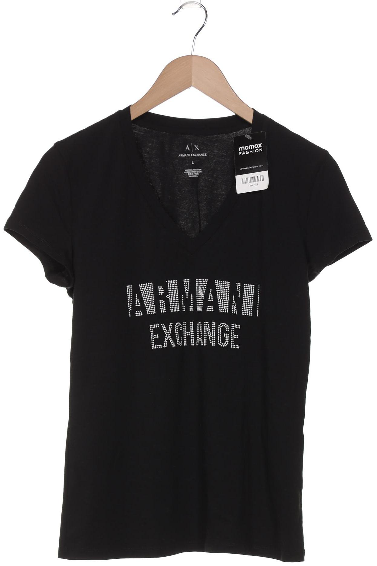 

AX Armani Exchange Damen T-Shirt, schwarz, Gr. 42