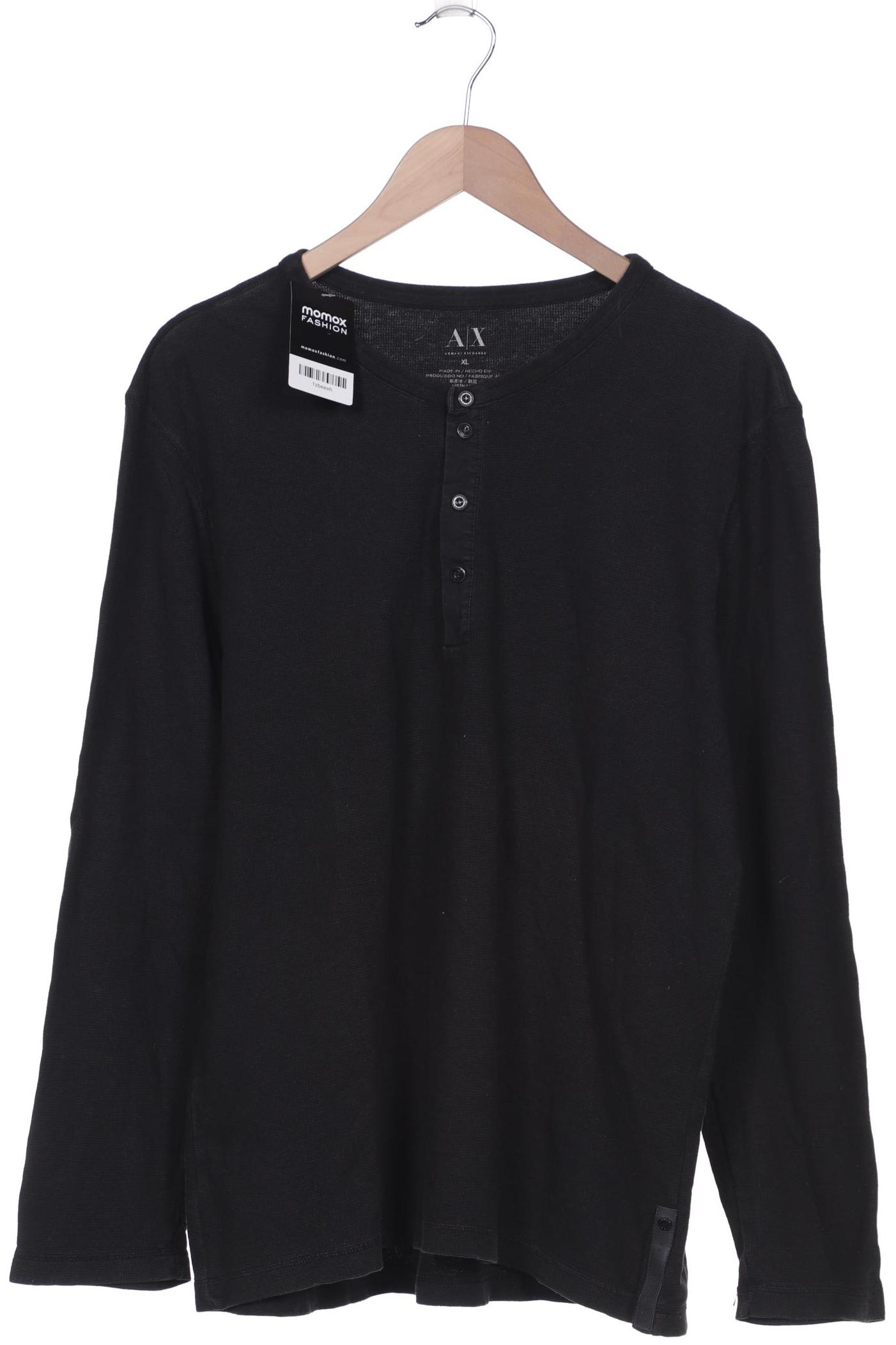 

AX Armani Exchange Herren Langarmshirt, schwarz