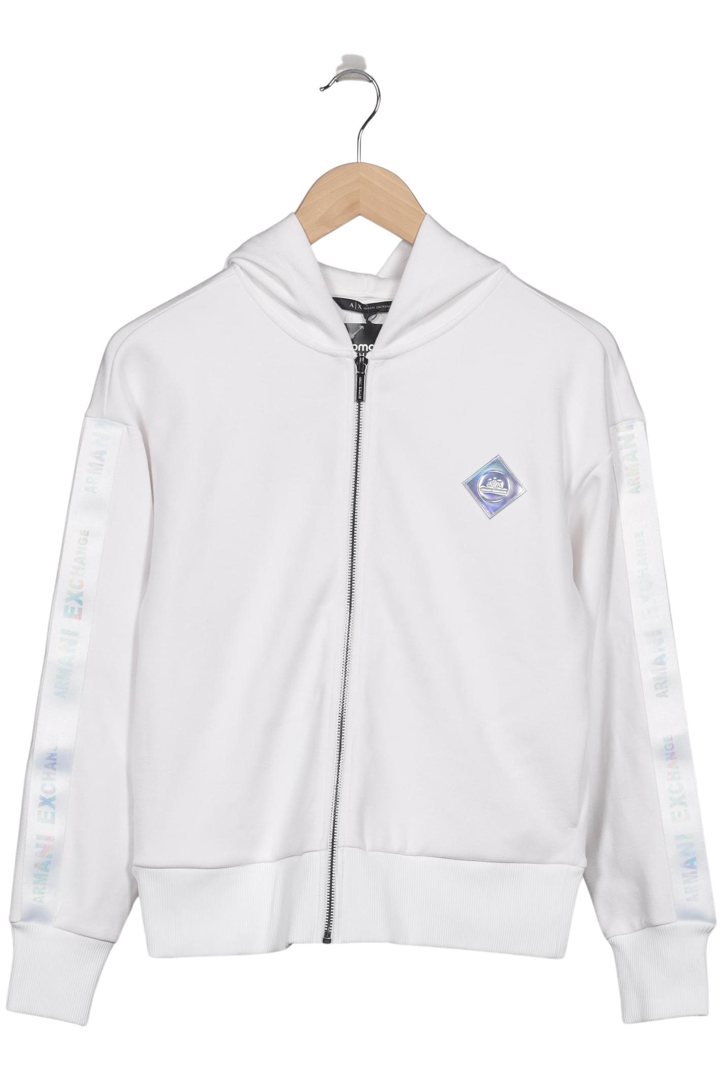 

AX Armani Exchange Damen Kapuzenpullover, weiß, Gr. 34