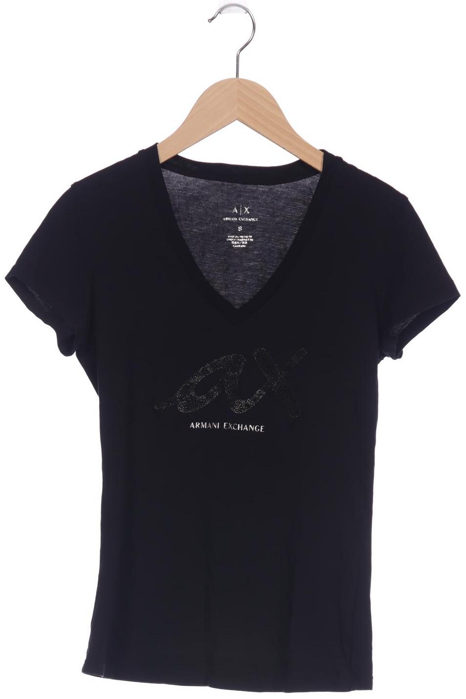 

AX Armani Exchange Damen T-Shirt, schwarz, Gr. 36
