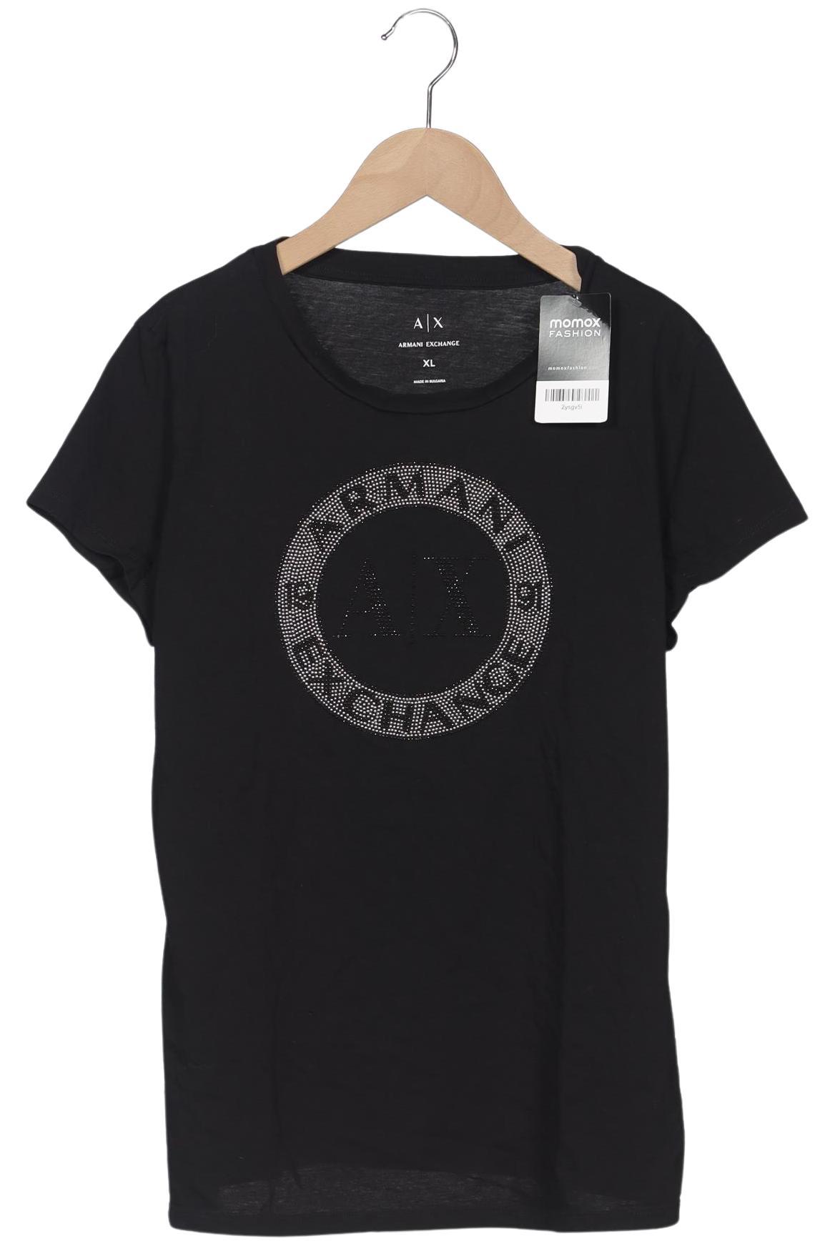 

AX Armani Exchange Damen T-Shirt, schwarz, Gr. 44