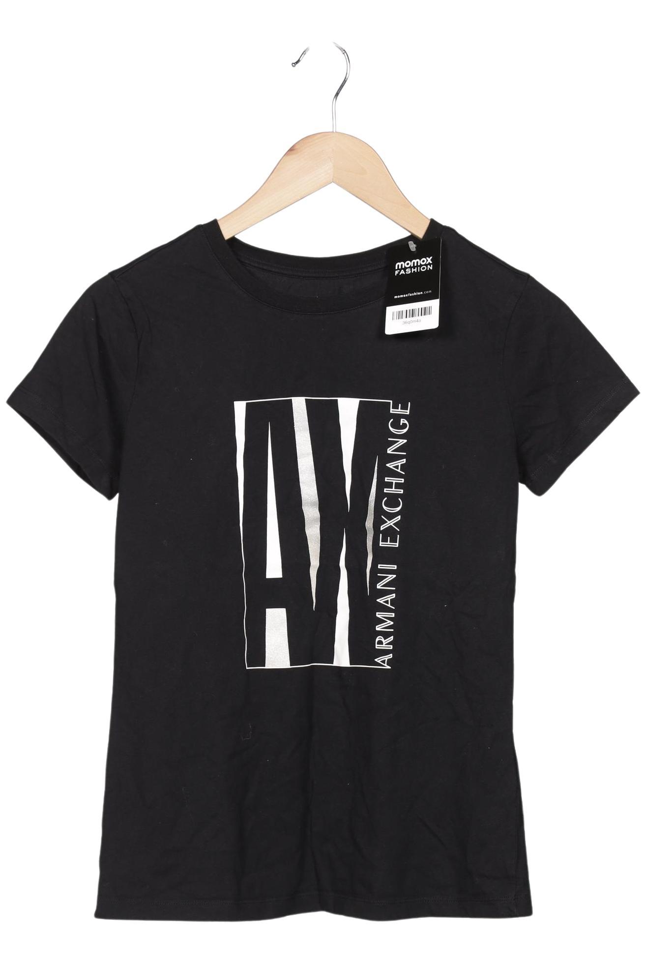 

AX Armani Exchange Damen T-Shirt, schwarz, Gr. 36