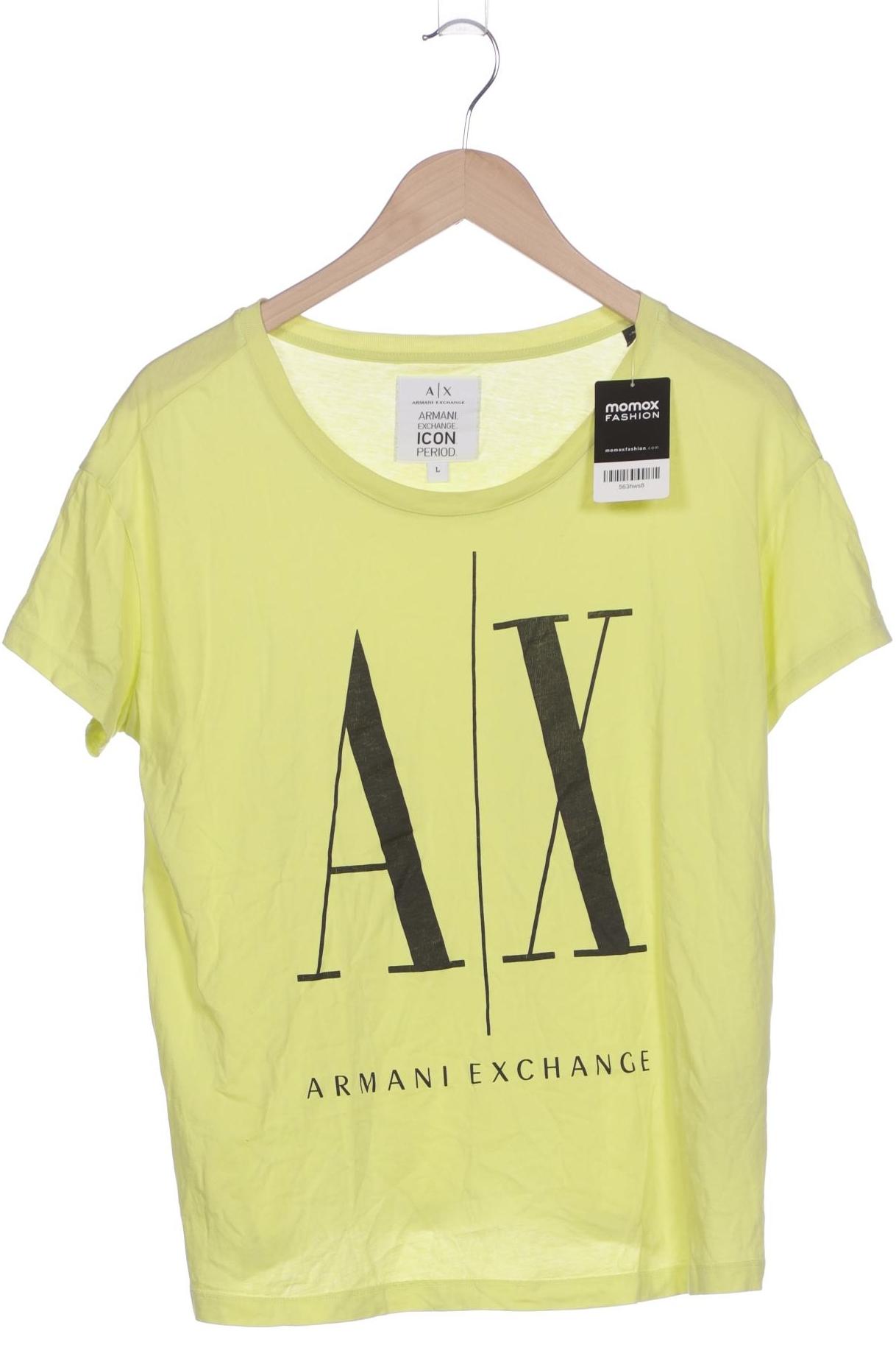 

AX Armani Exchange Damen T-Shirt, gelb, Gr. 42