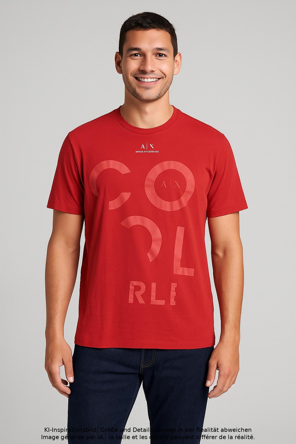 Thumbnail - AX Armani Exchange Herren T-Shirt, rot, Gr. 52