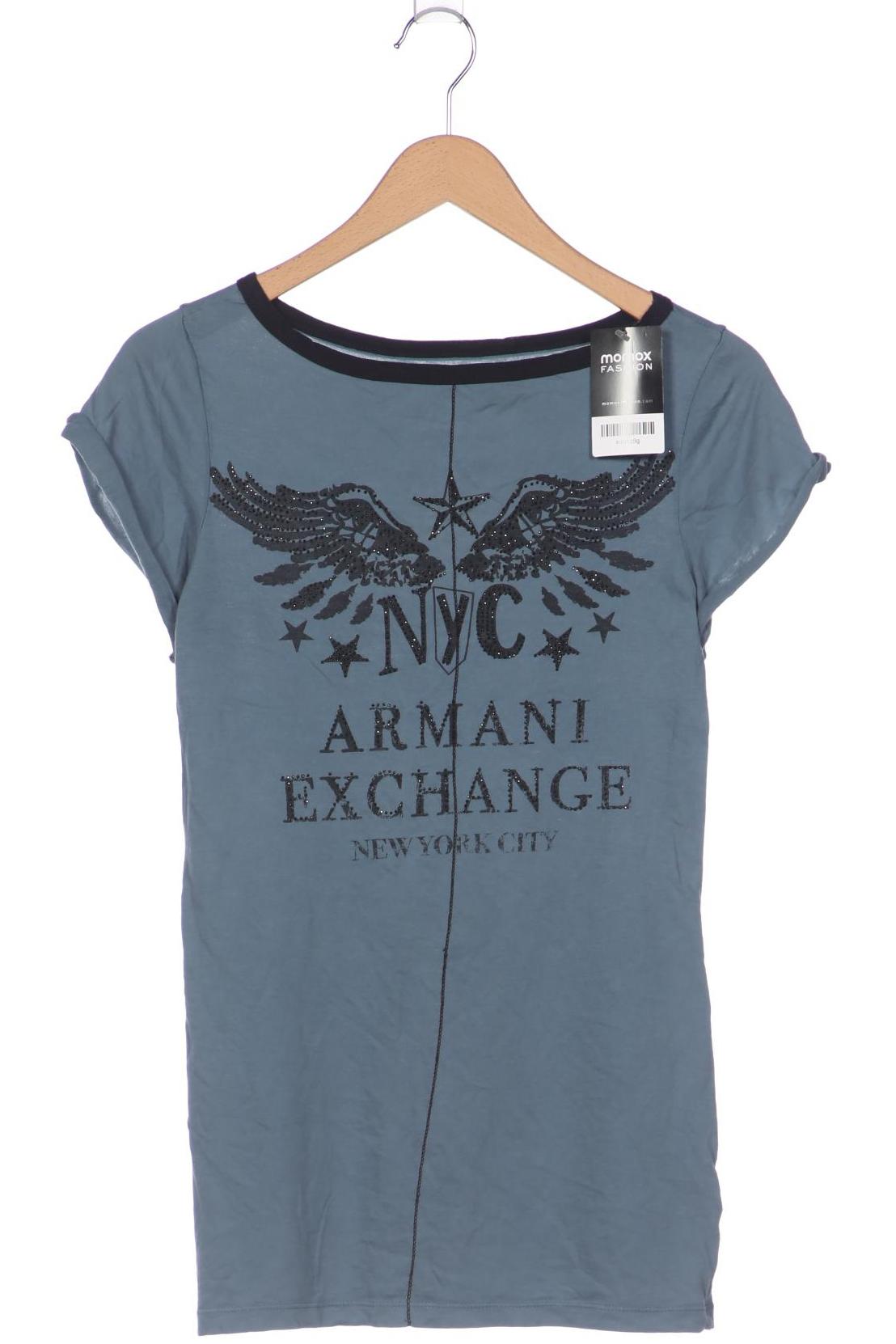 

AX Armani Exchange Damen T-Shirt, blau, Gr. 36