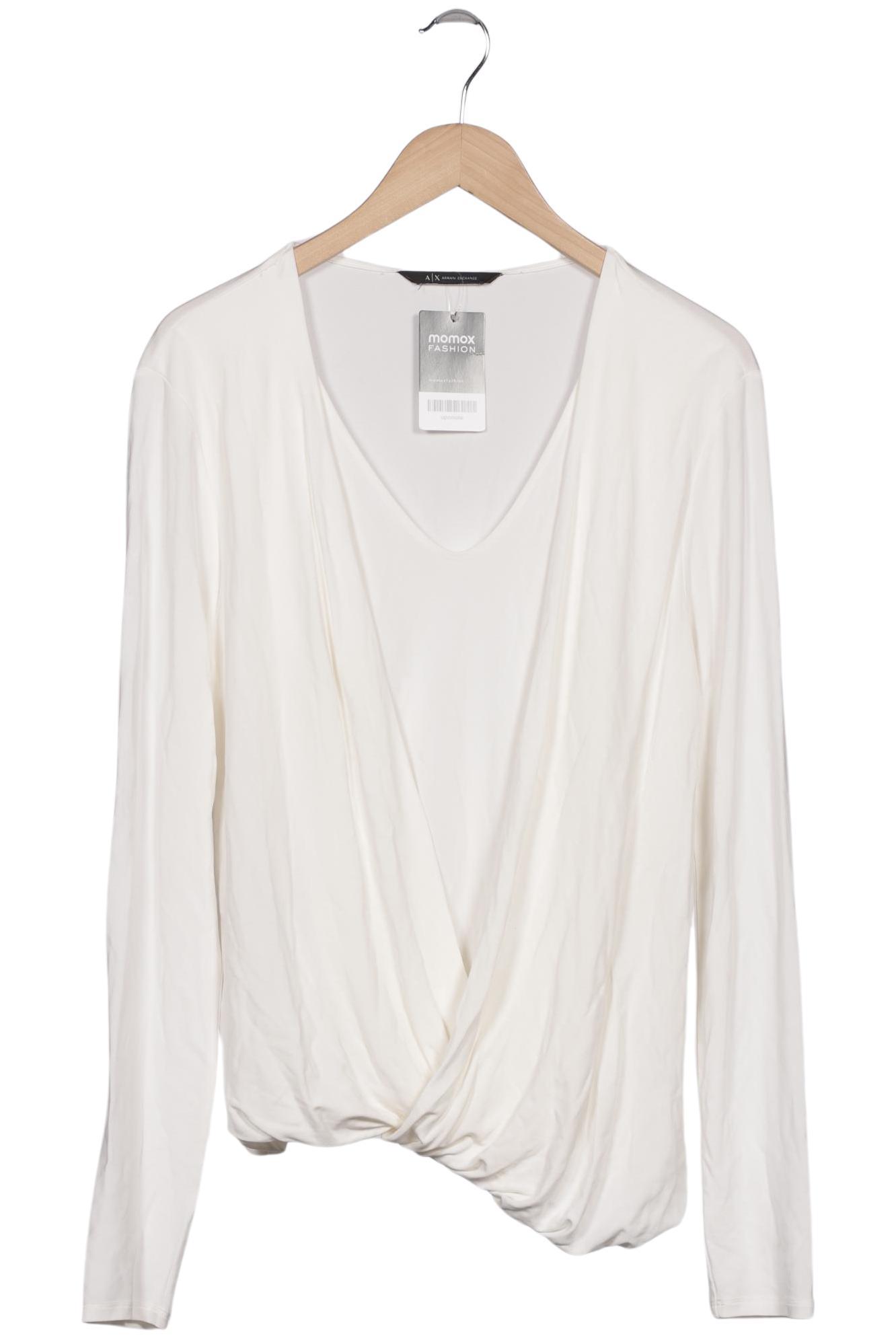

AX Armani Exchange Damen Langarmshirt, cremeweiß, Gr. 38