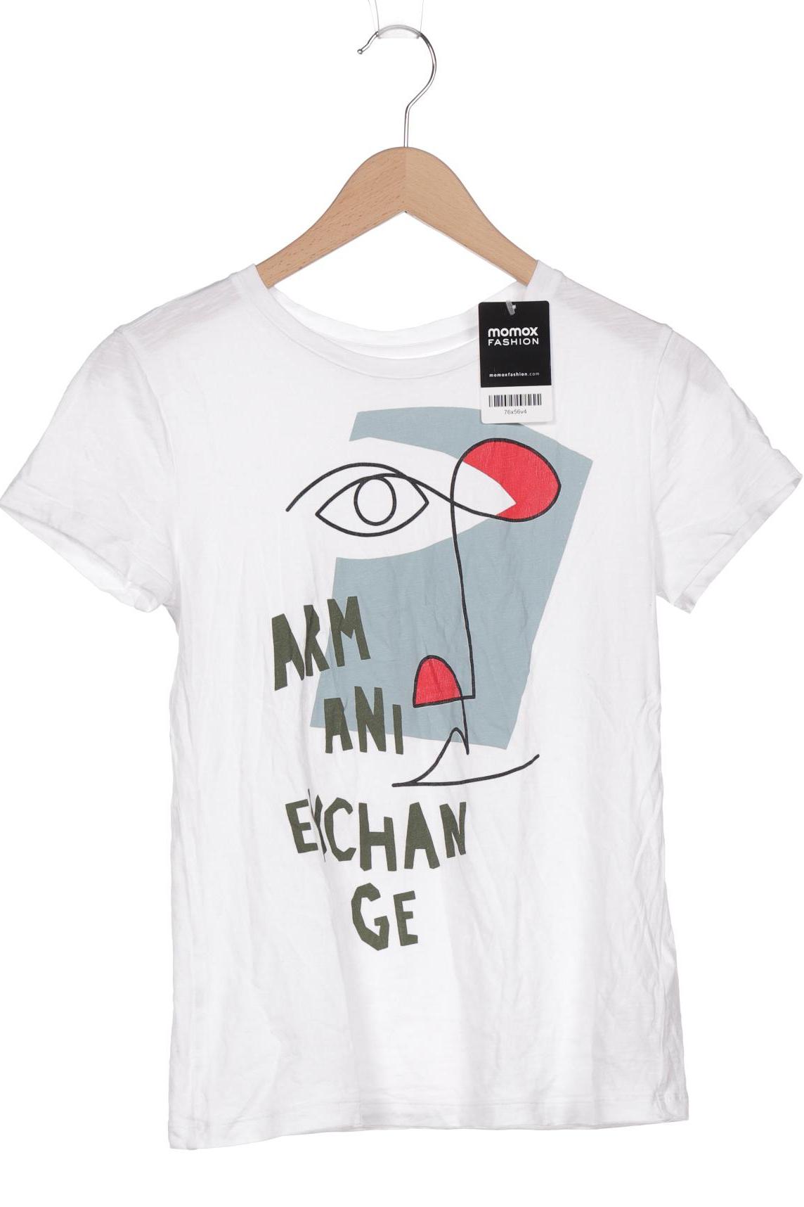 

AX Armani Exchange Damen T-Shirt, weiß
