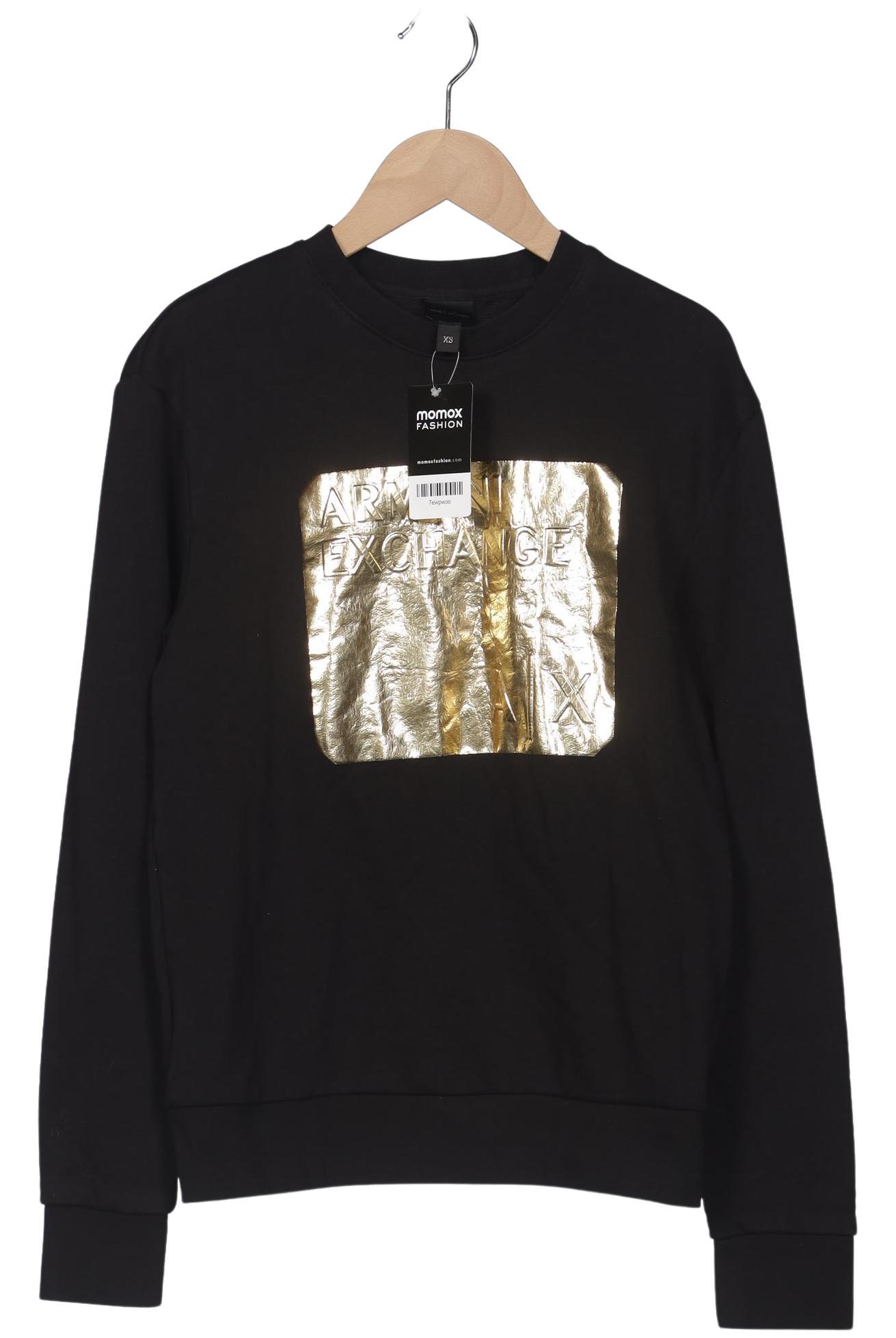 

AX Armani Exchange Damen Sweatshirt, schwarz, Gr. 34